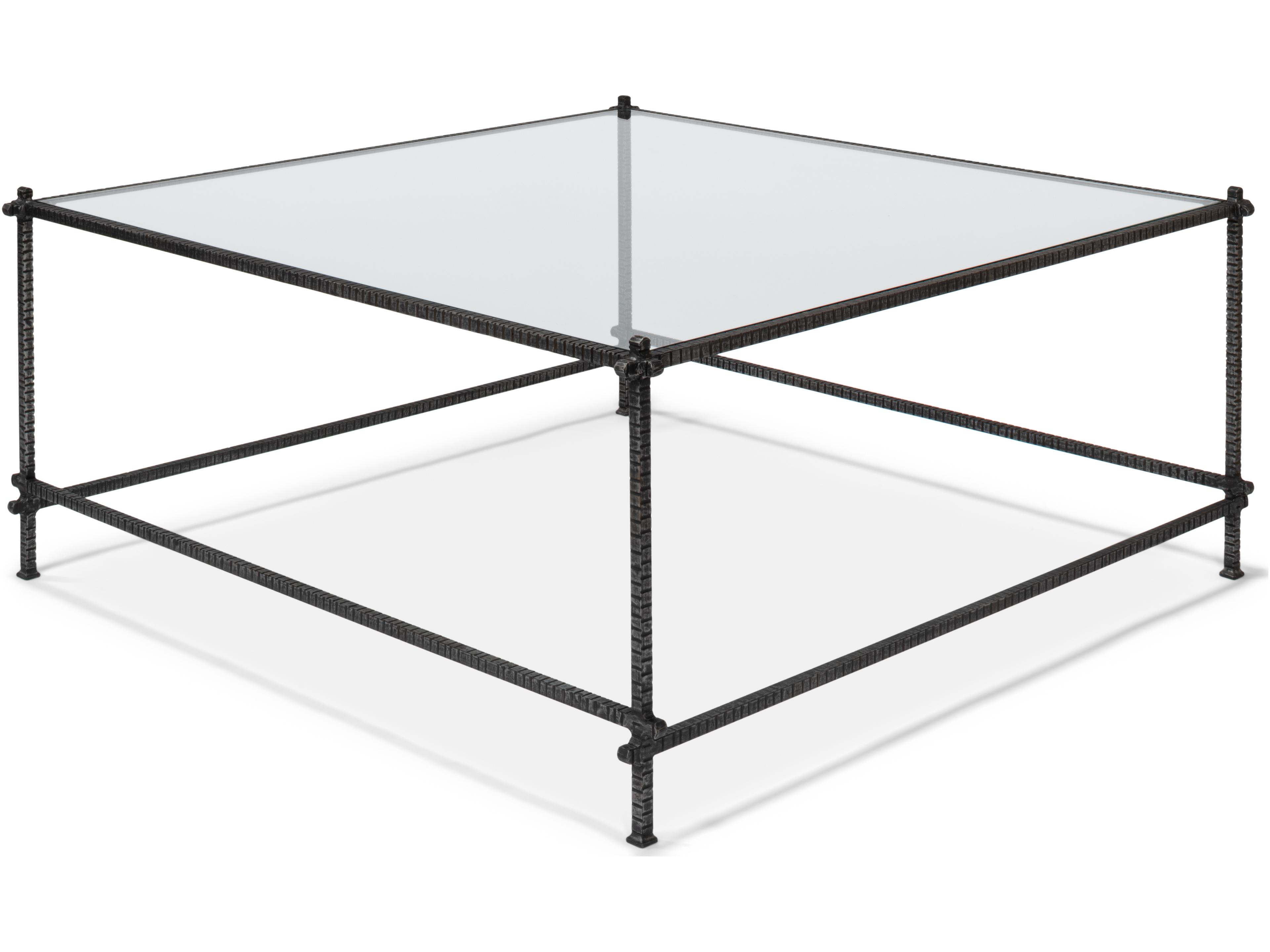 Sarreid Ltd Serrated Edge Iron Coffee Table