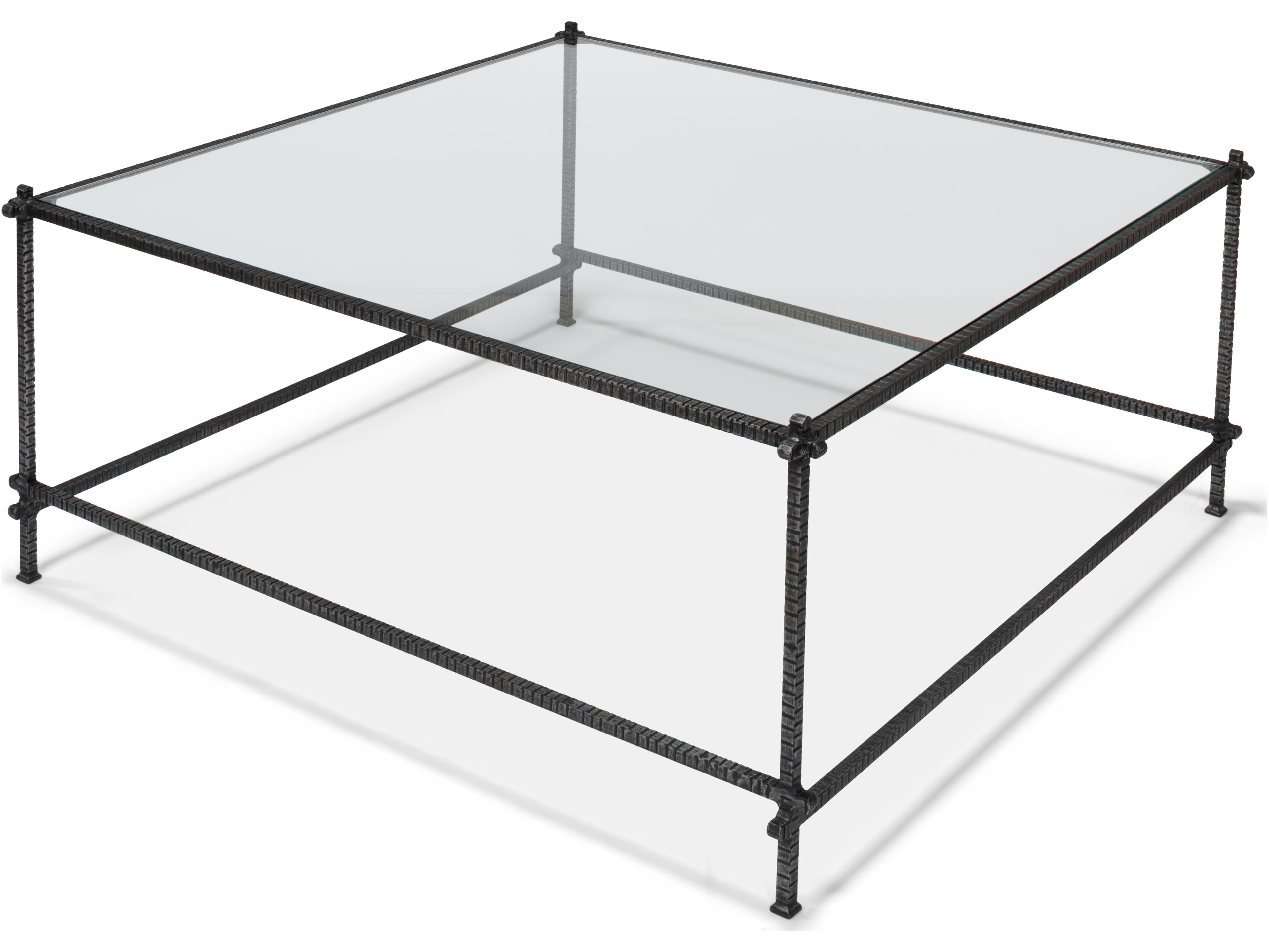 Sarreid Ltd Serrated Edge Iron Coffee Table