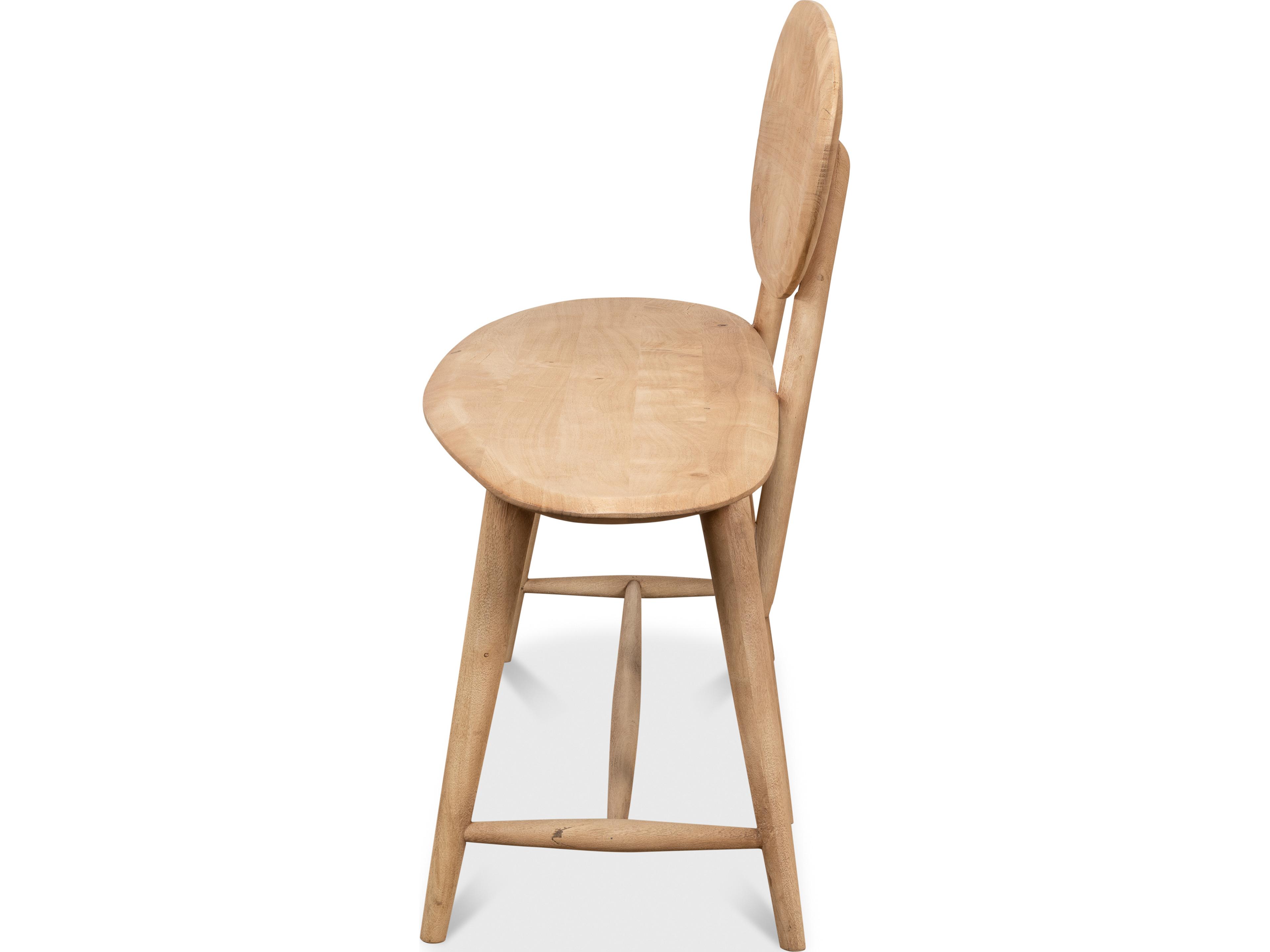 Sarreid Ltd Pebble Bench (1 Back) Lionskin Finish