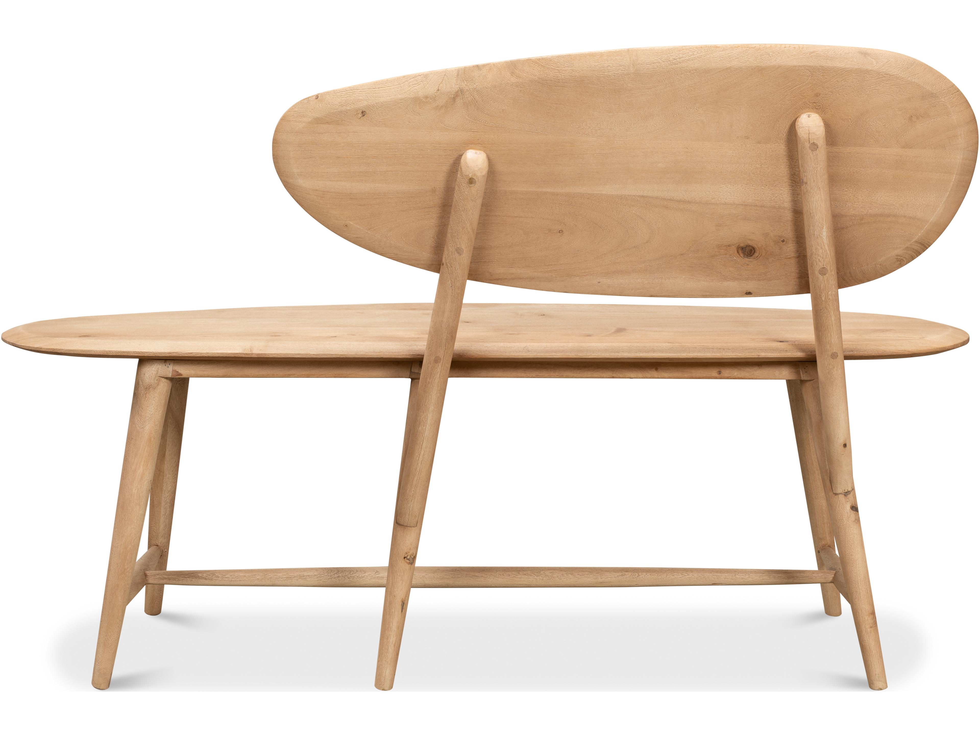 Sarreid Ltd Pebble Bench (1 Back) Lionskin Finish