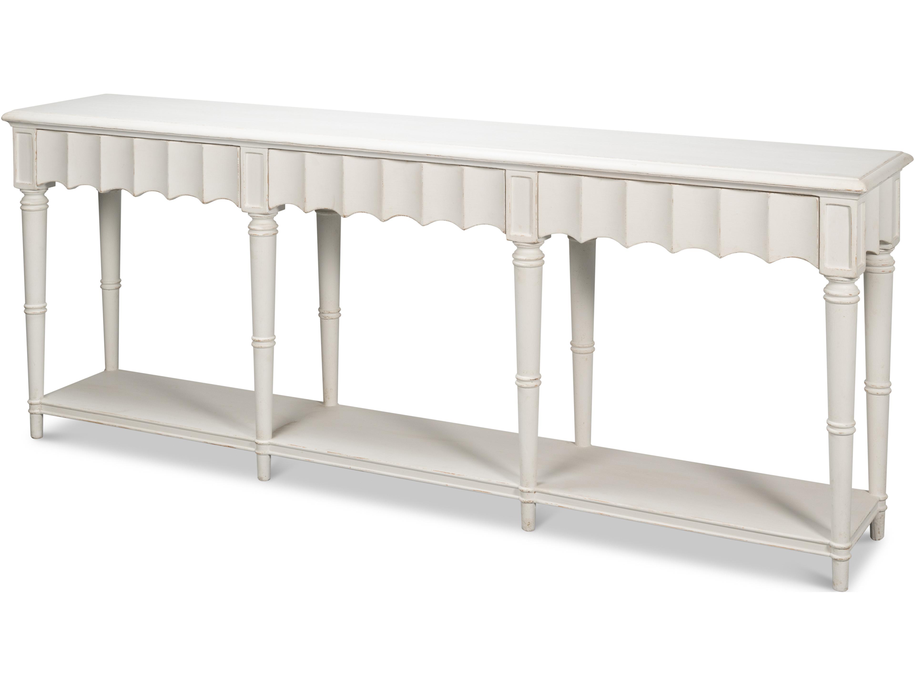 Chantal Console Table Antique White