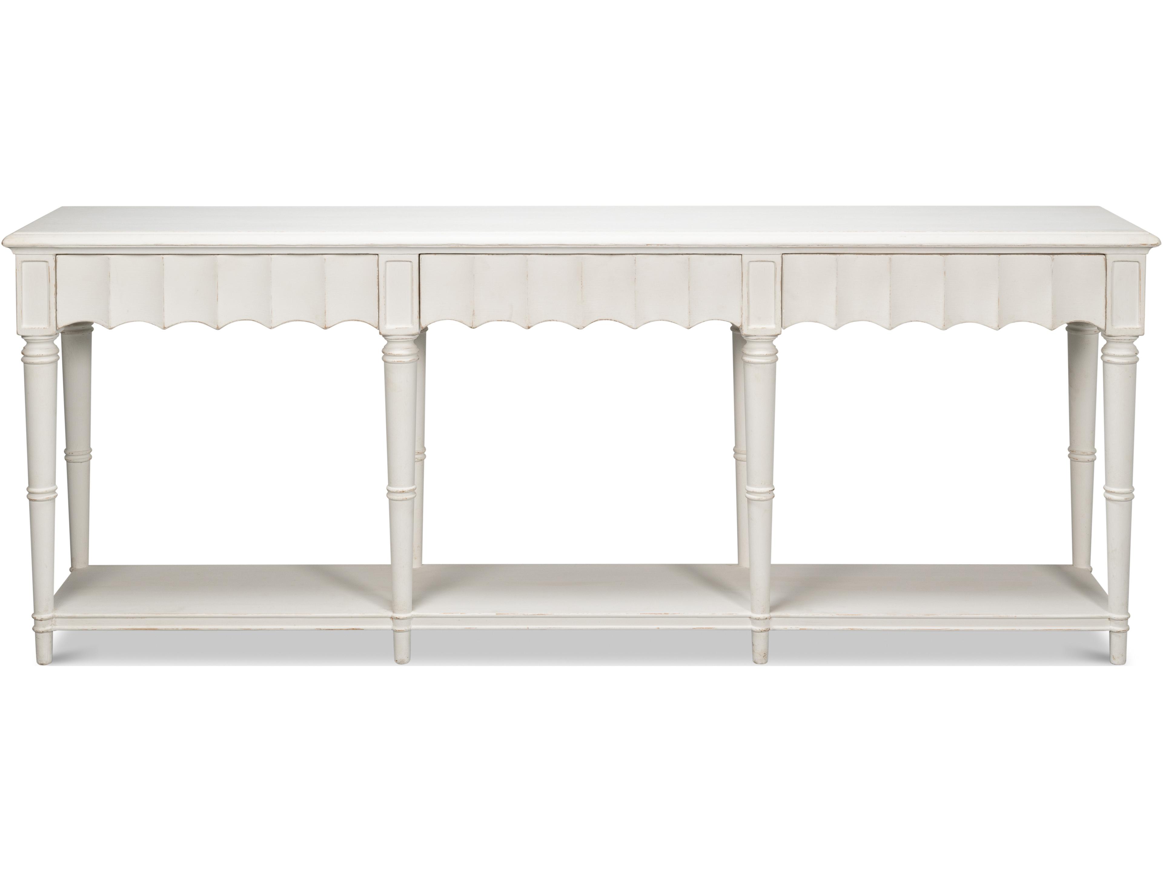 Sarreid Ltd Chantal Console Table Antique White
