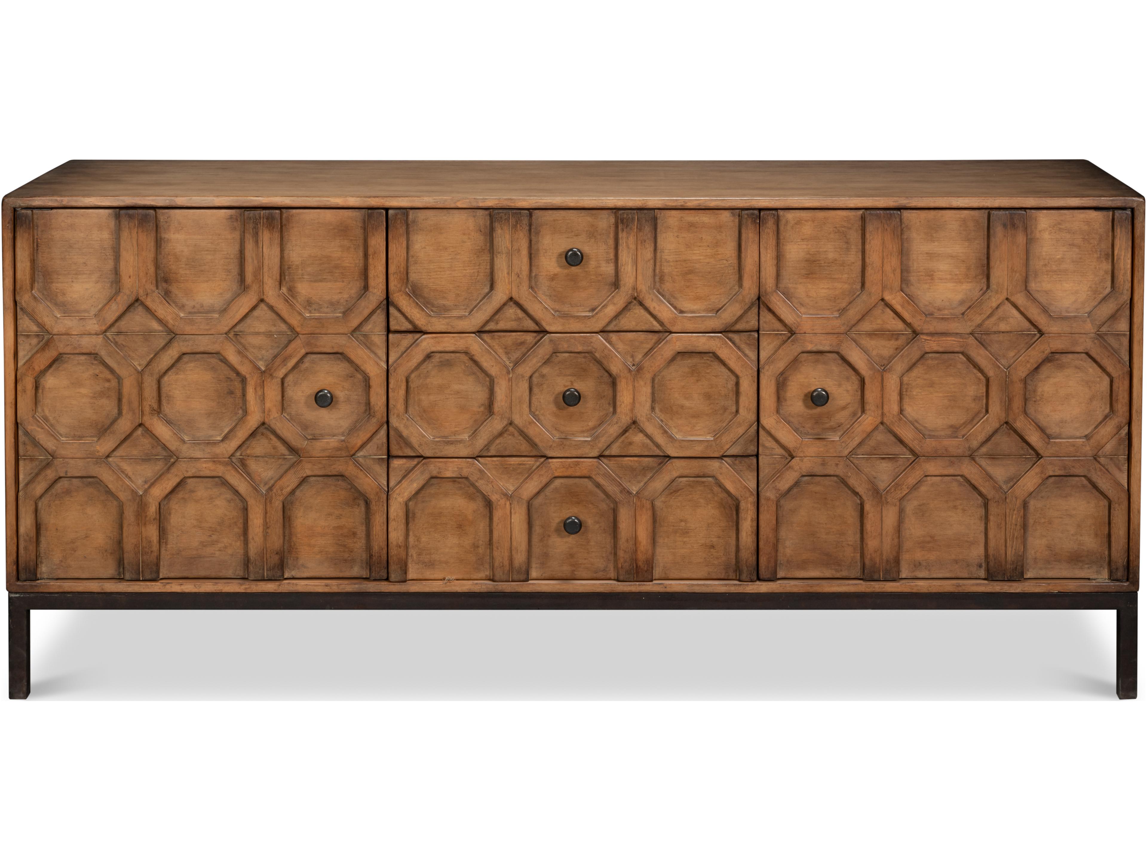Sarreid Ltd Becket Sideboard Brown