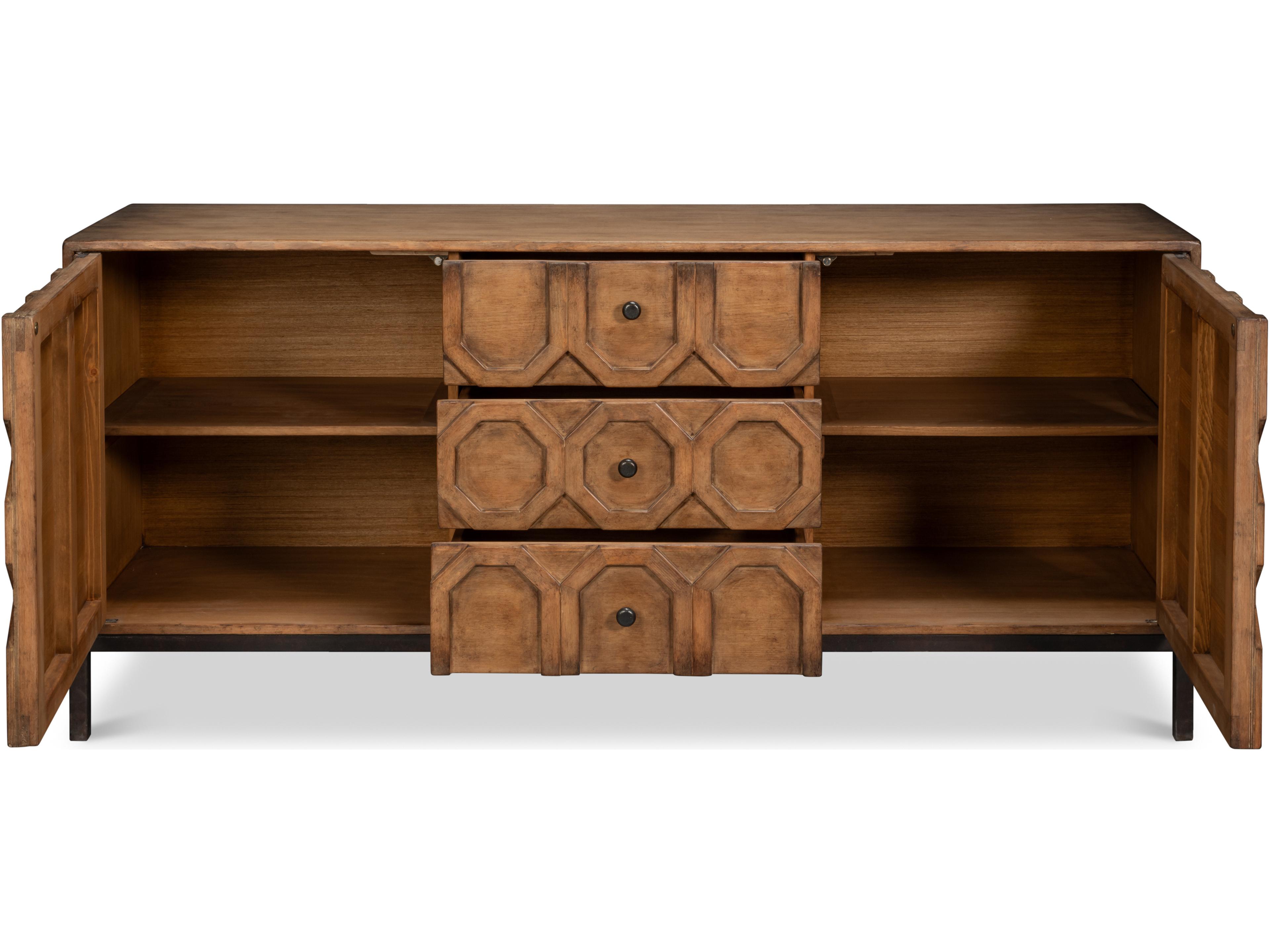 Sarreid Ltd Becket Sideboard Brown