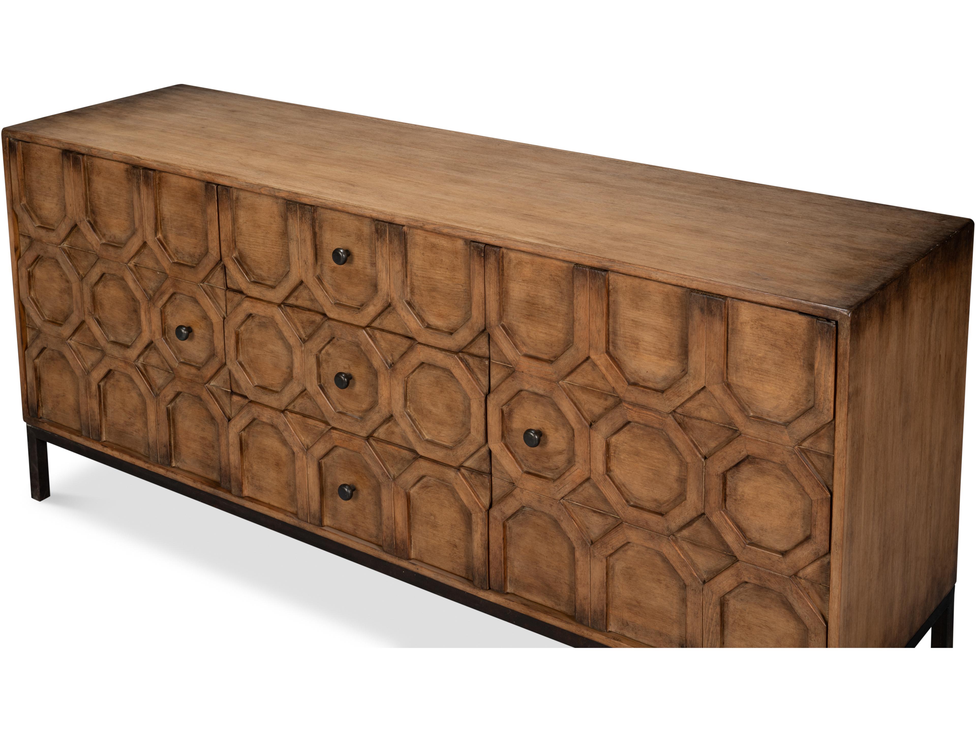 Sarreid Ltd Becket Sideboard Brown