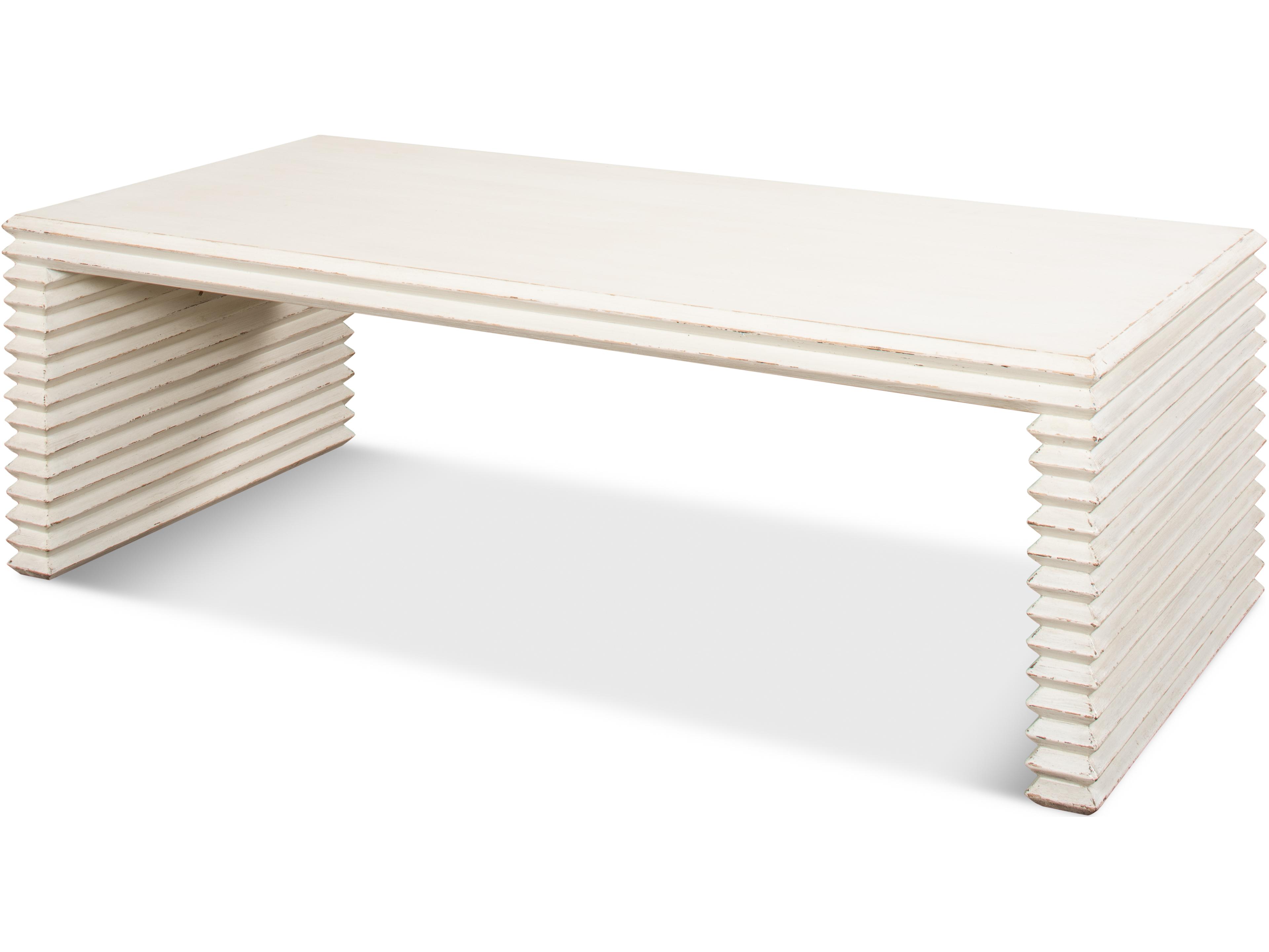 Stacked Cocktail Table Antique White