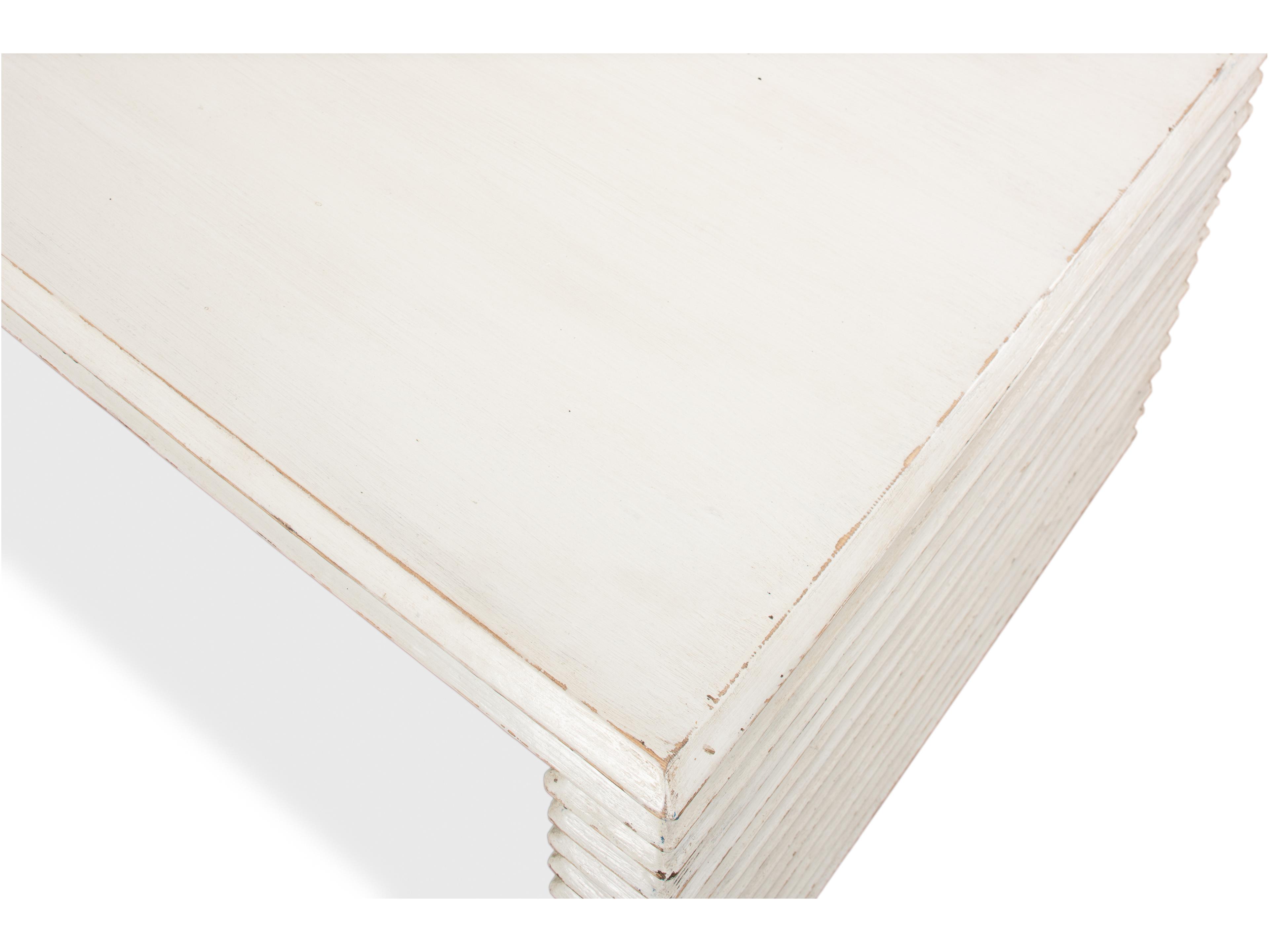 Sarreid Ltd Stacked Cocktail Table Antique White