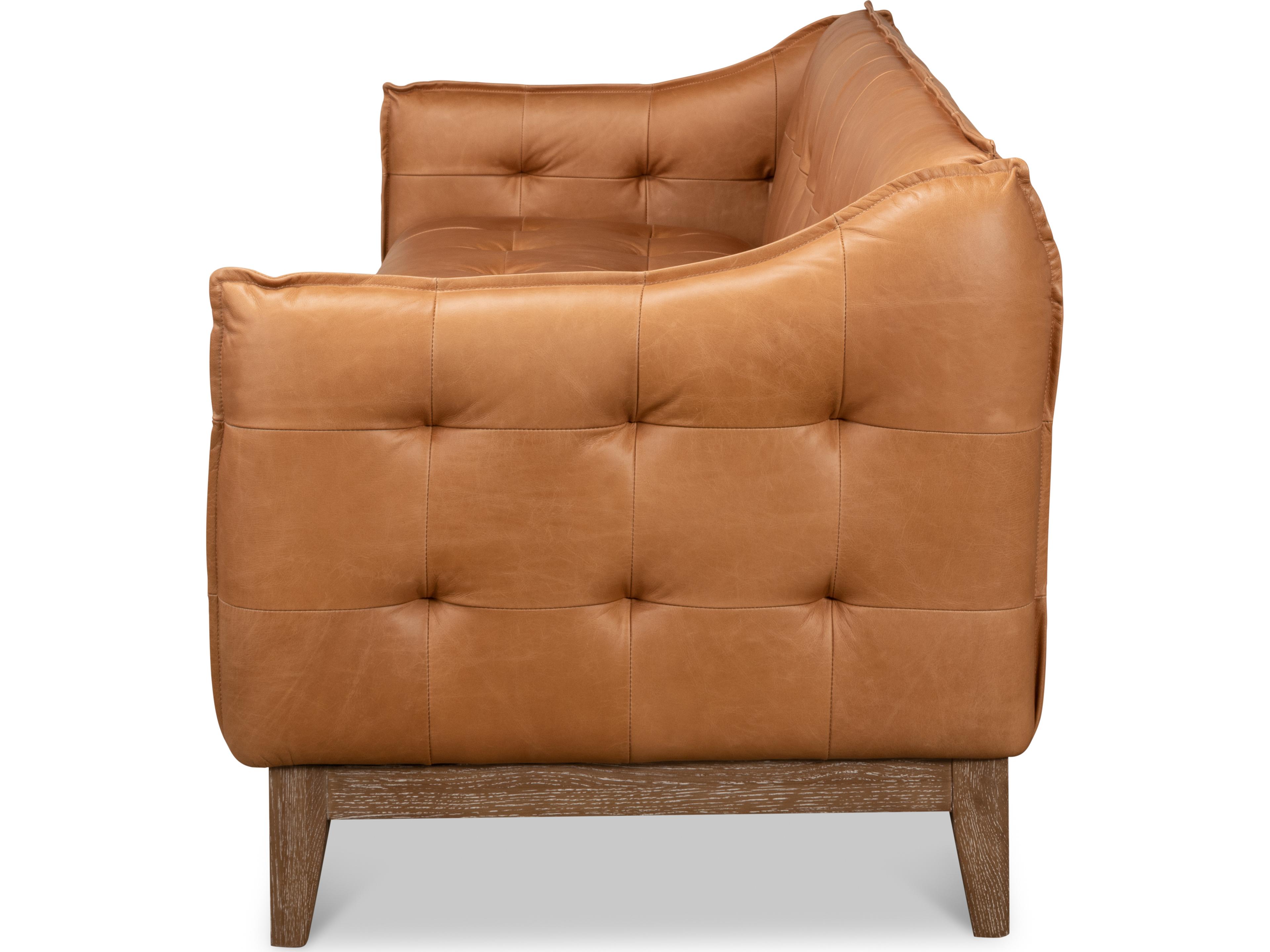 Sarreid Ltd Isaac Leather Sofa