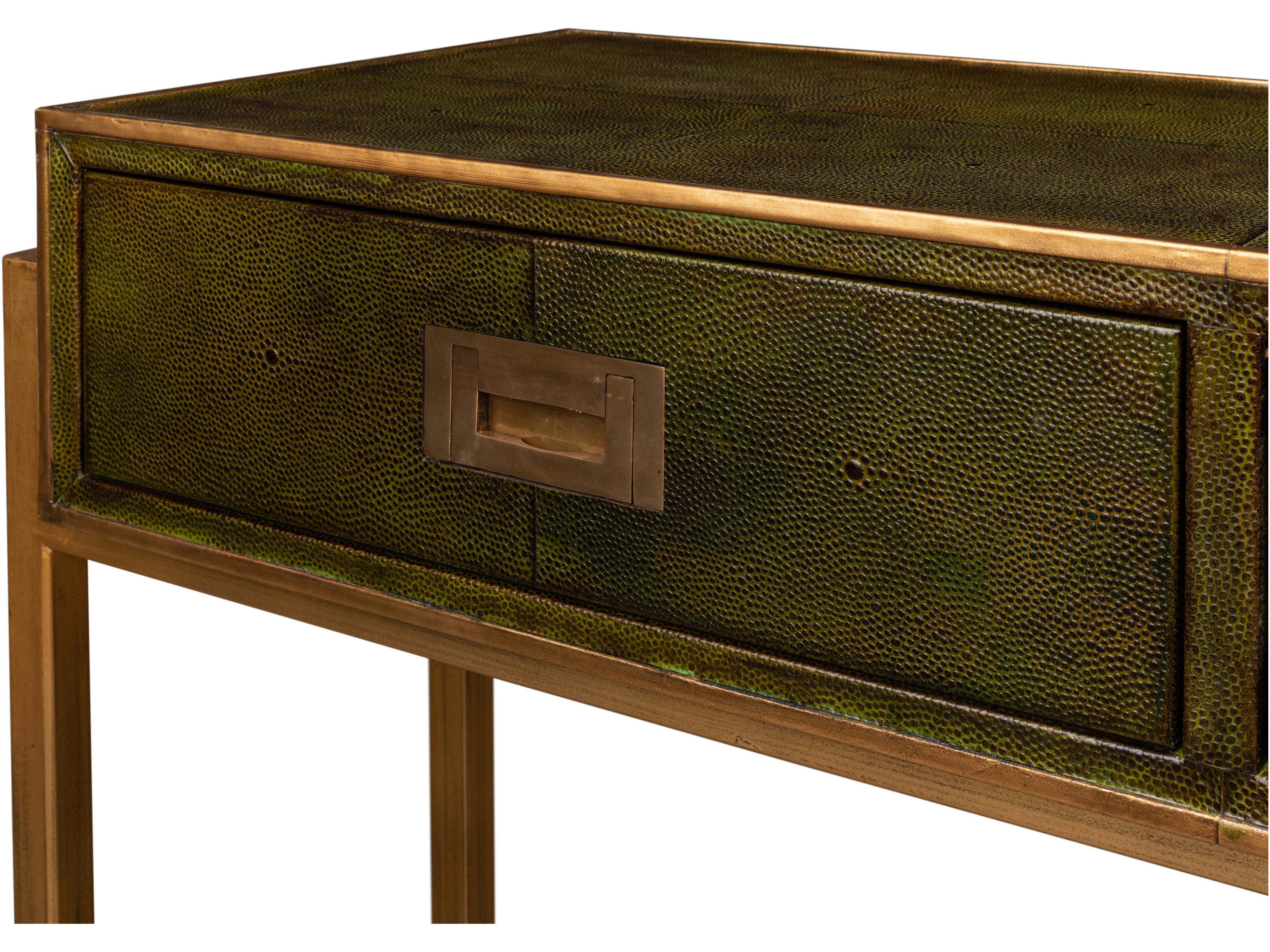 Sarreid Ltd Shagreen Console Table Leaf