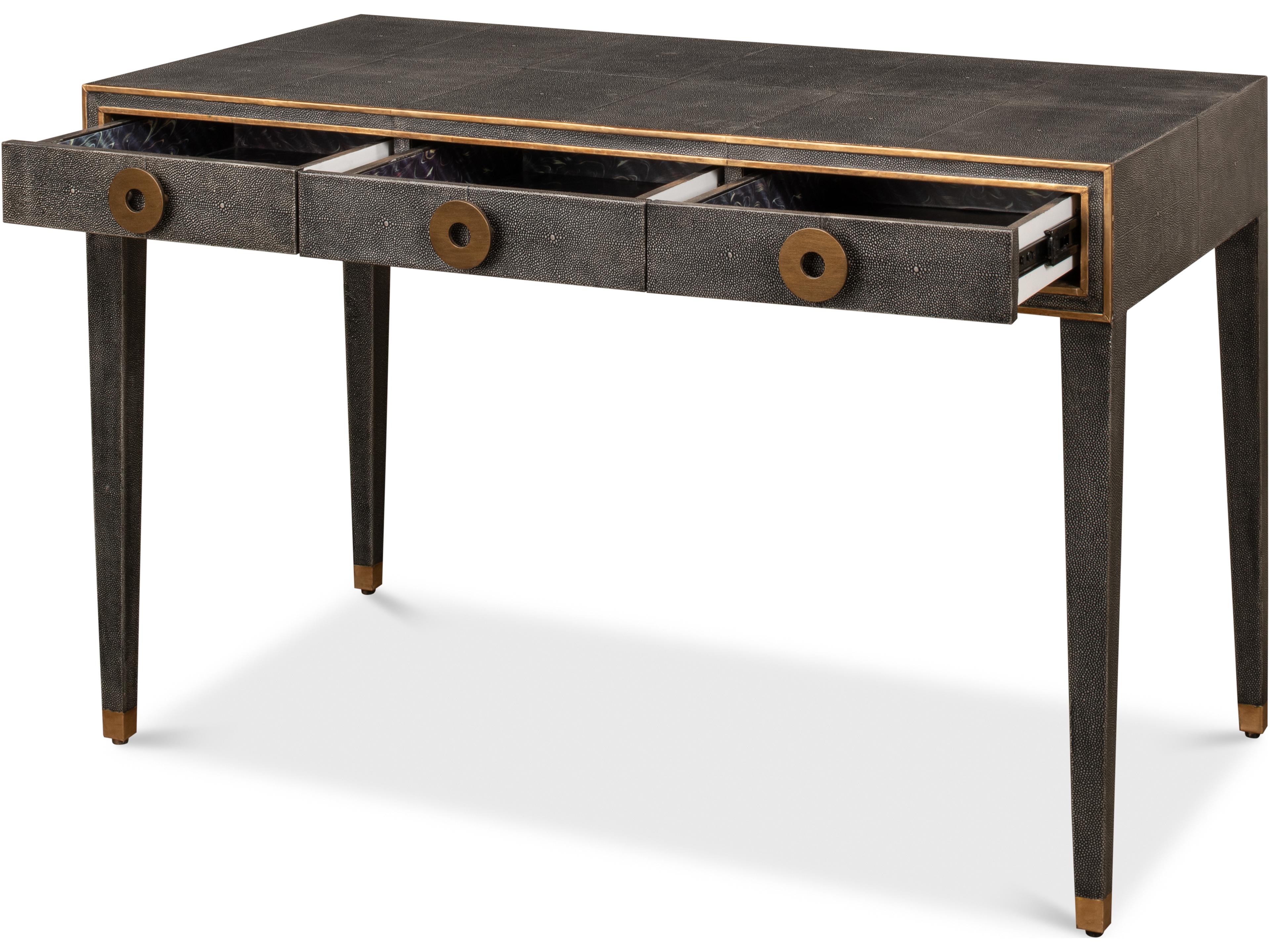 Sarreid Ltd Gabriella Shagreen Desk Table