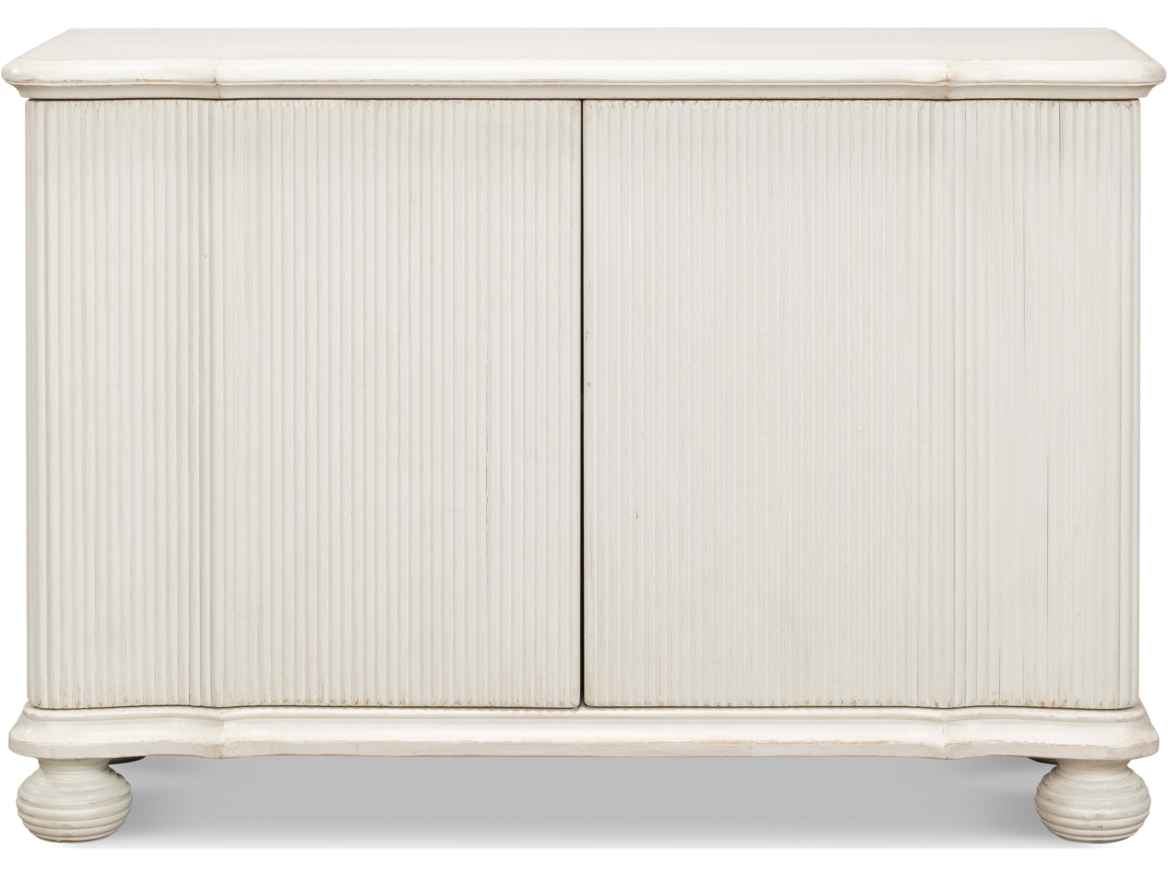 Sarreid Ltd Astrid Entrance Commode Antique White