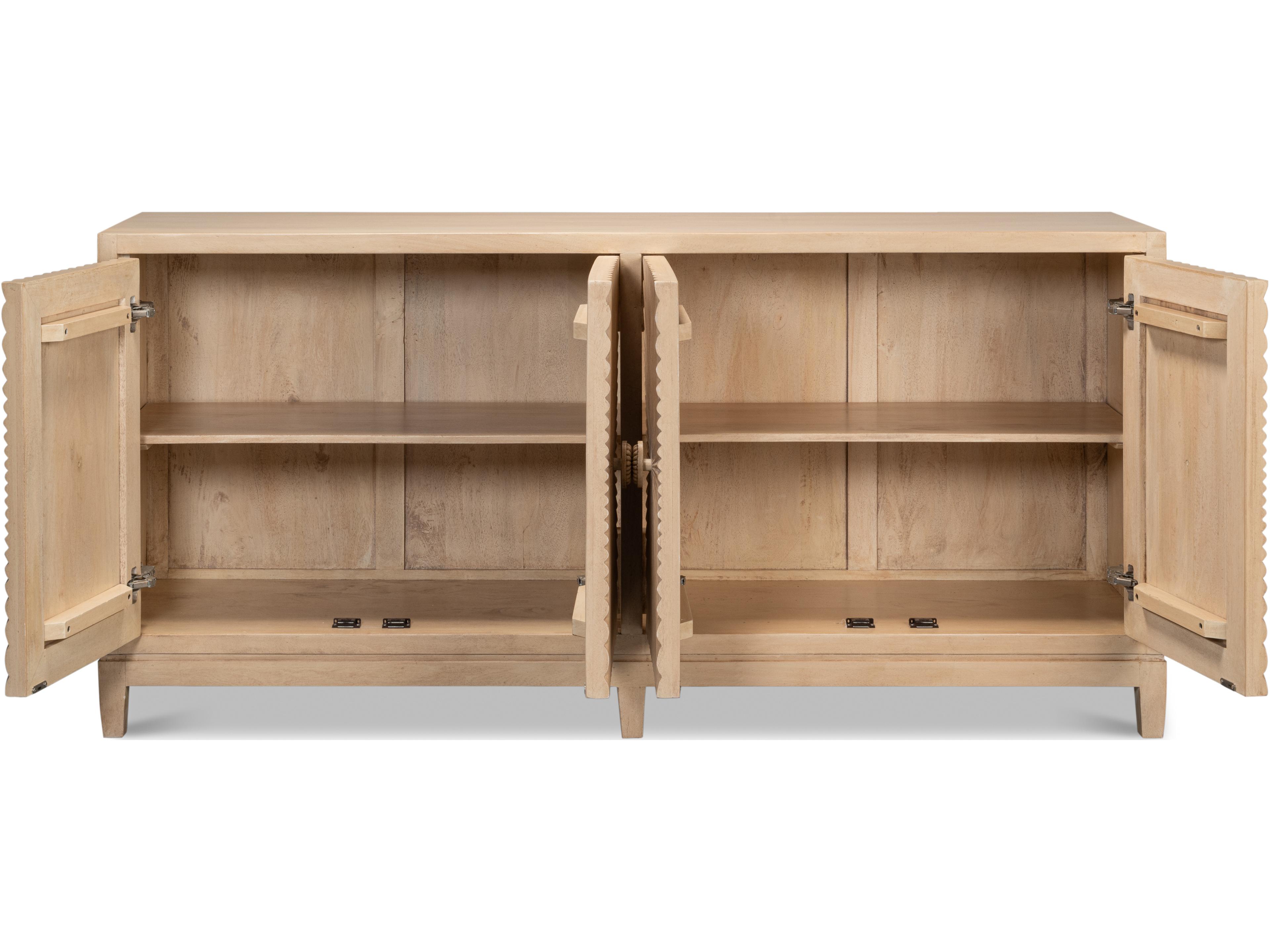 Sarreid Ltd Rayon Four Door Sideboard