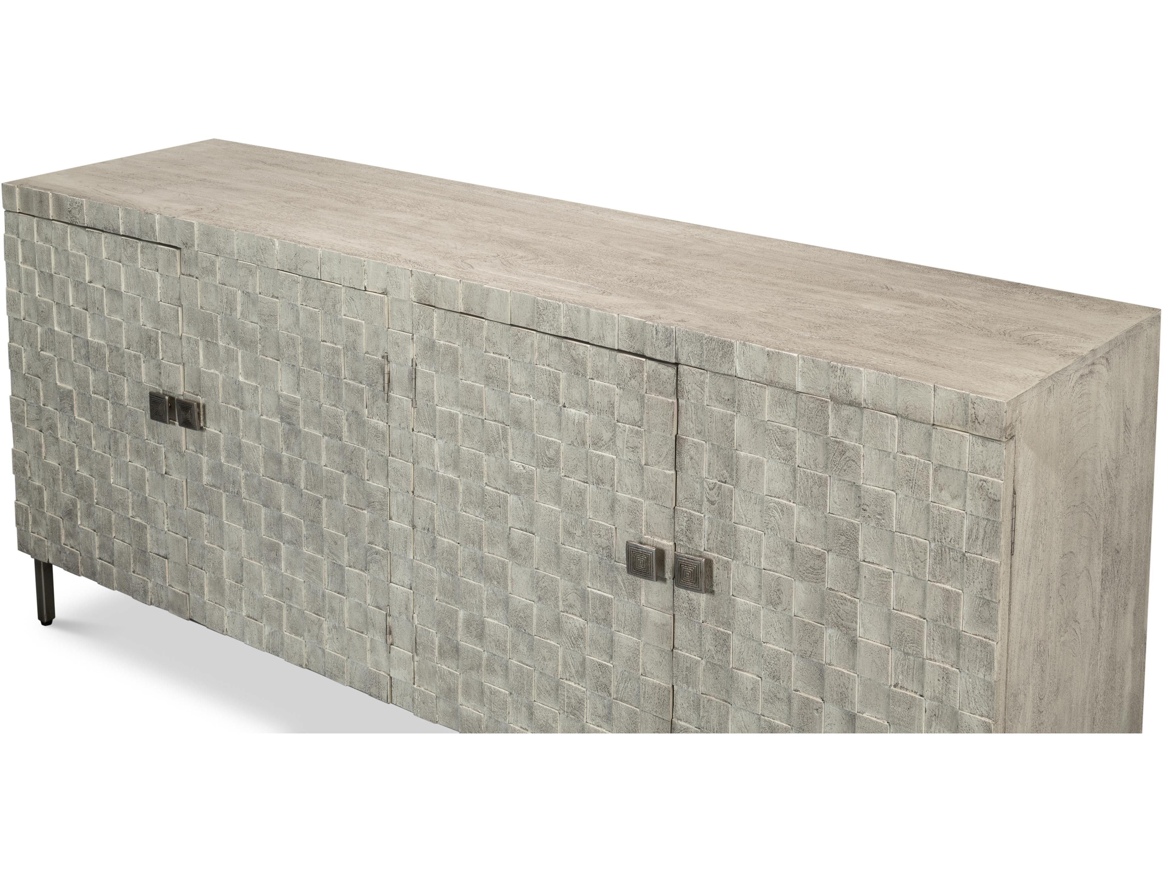 Sarreid Ltd Cubist Four Door Sideboard