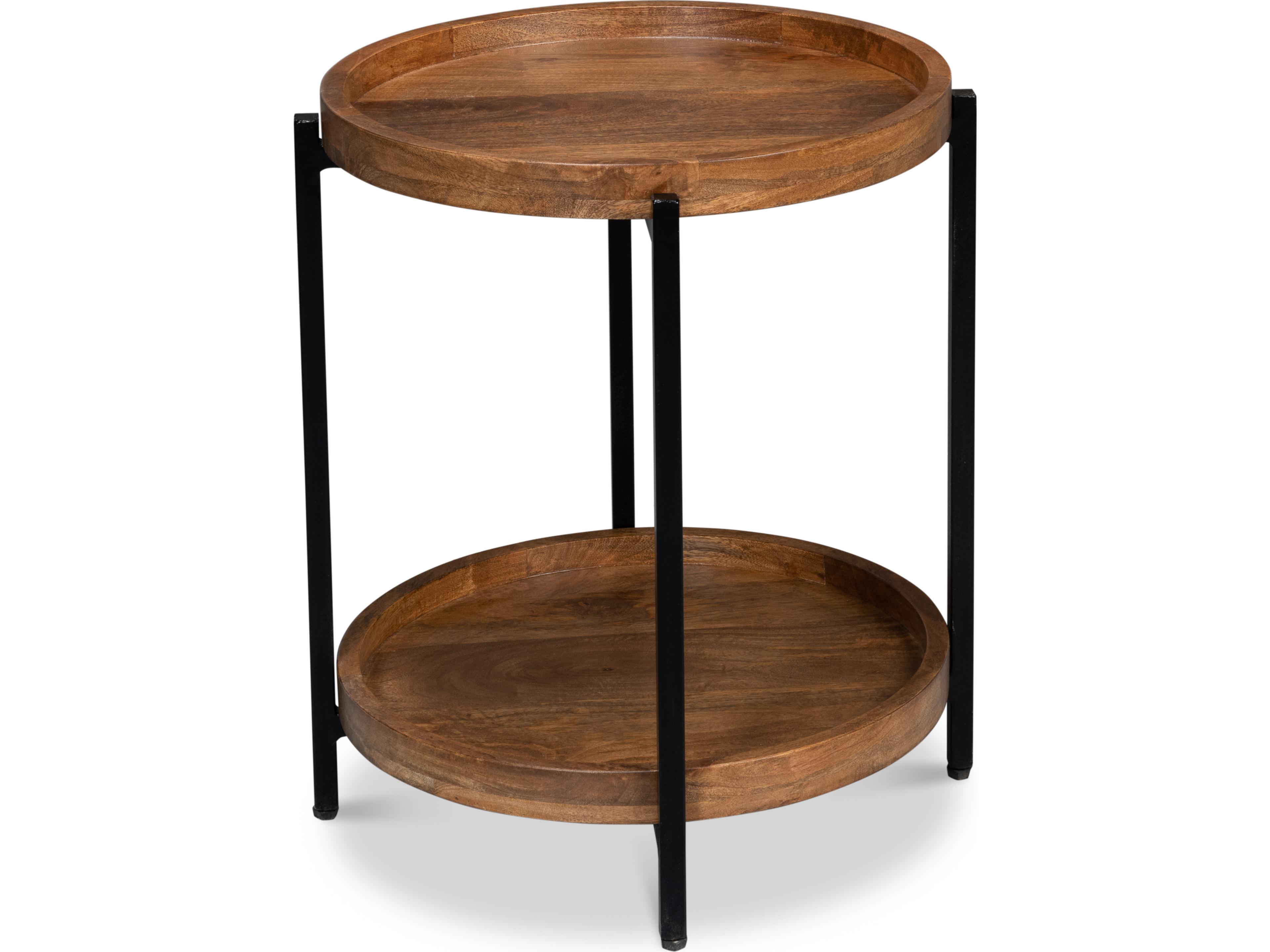 Sarreid Ltd Profile Round End Table