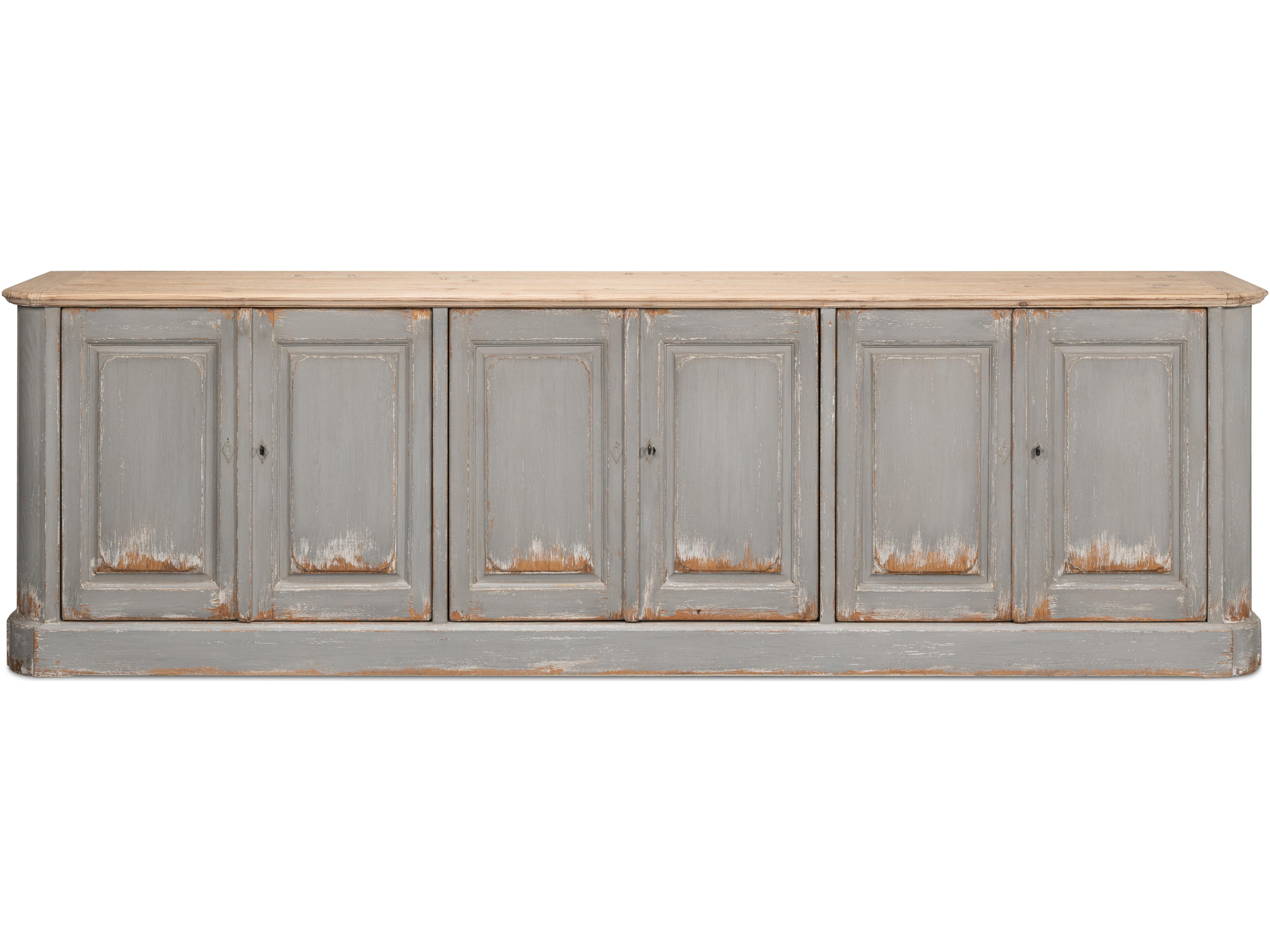 Sarreid Ltd Karlsson Antique Swedish Grey Sideboard