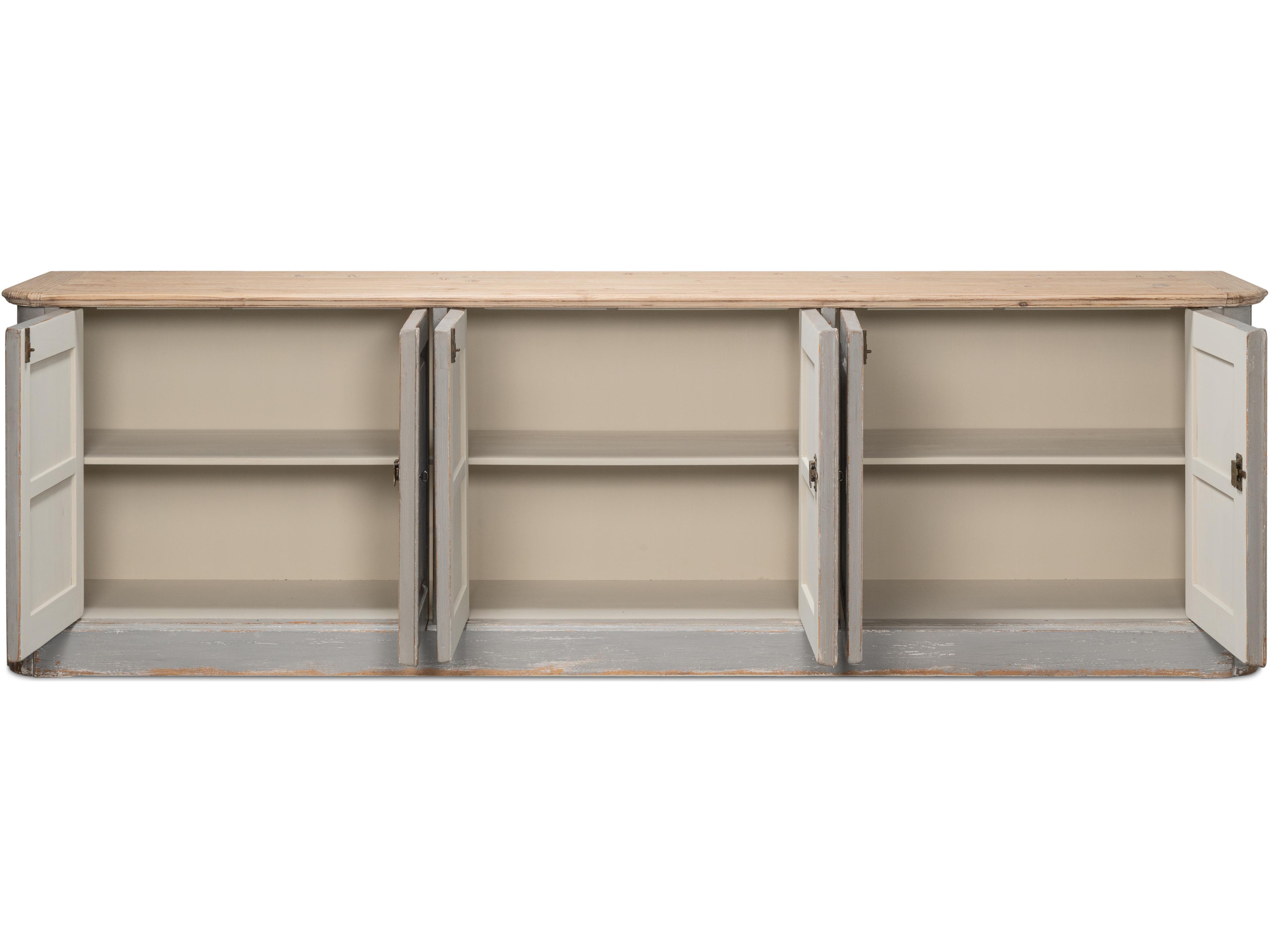 Sarreid Ltd Karlsson Antique Swedish Grey Sideboard