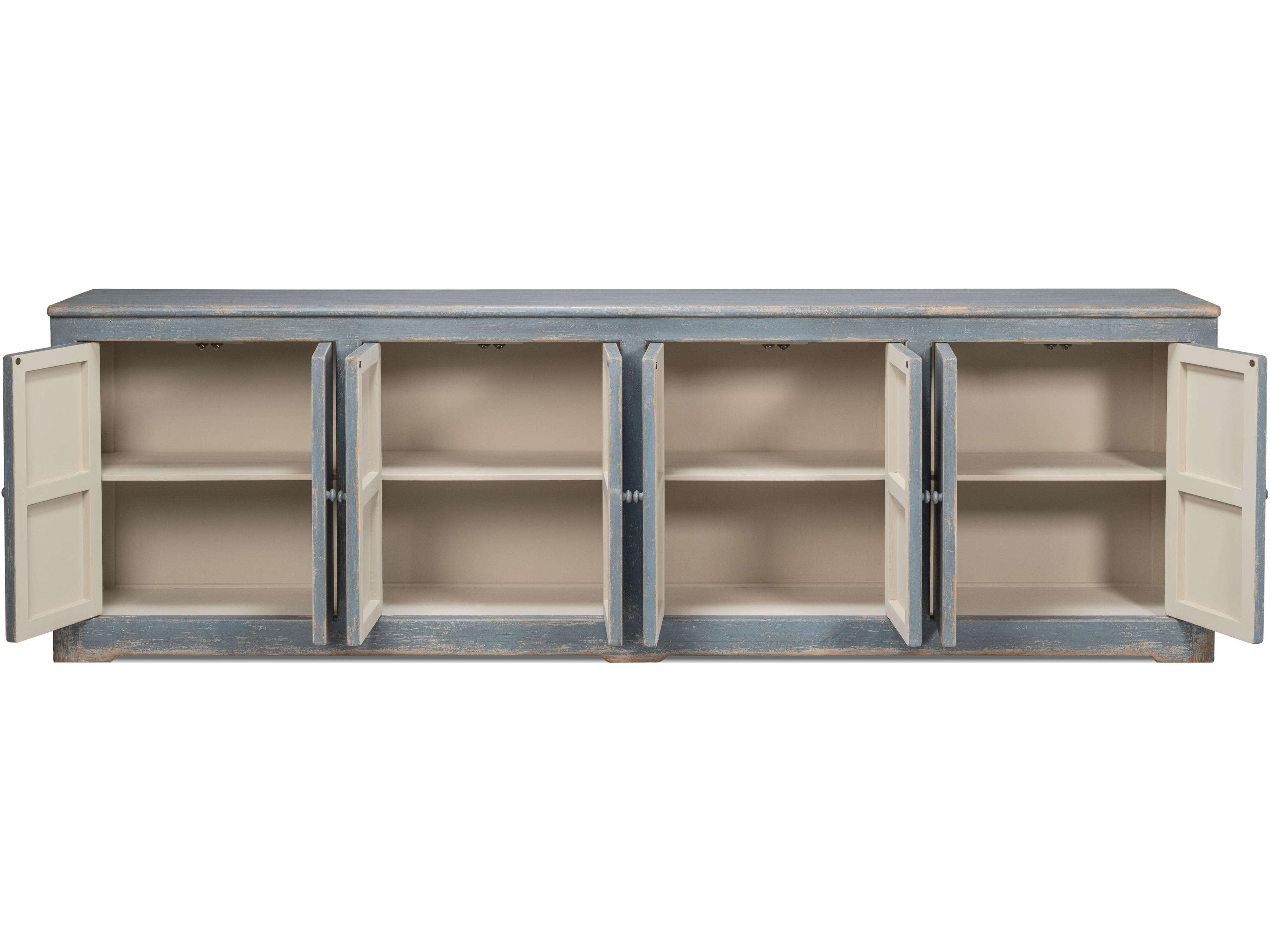 Sarreid Ltd Eight Is Enough Sideboard Blue Grey