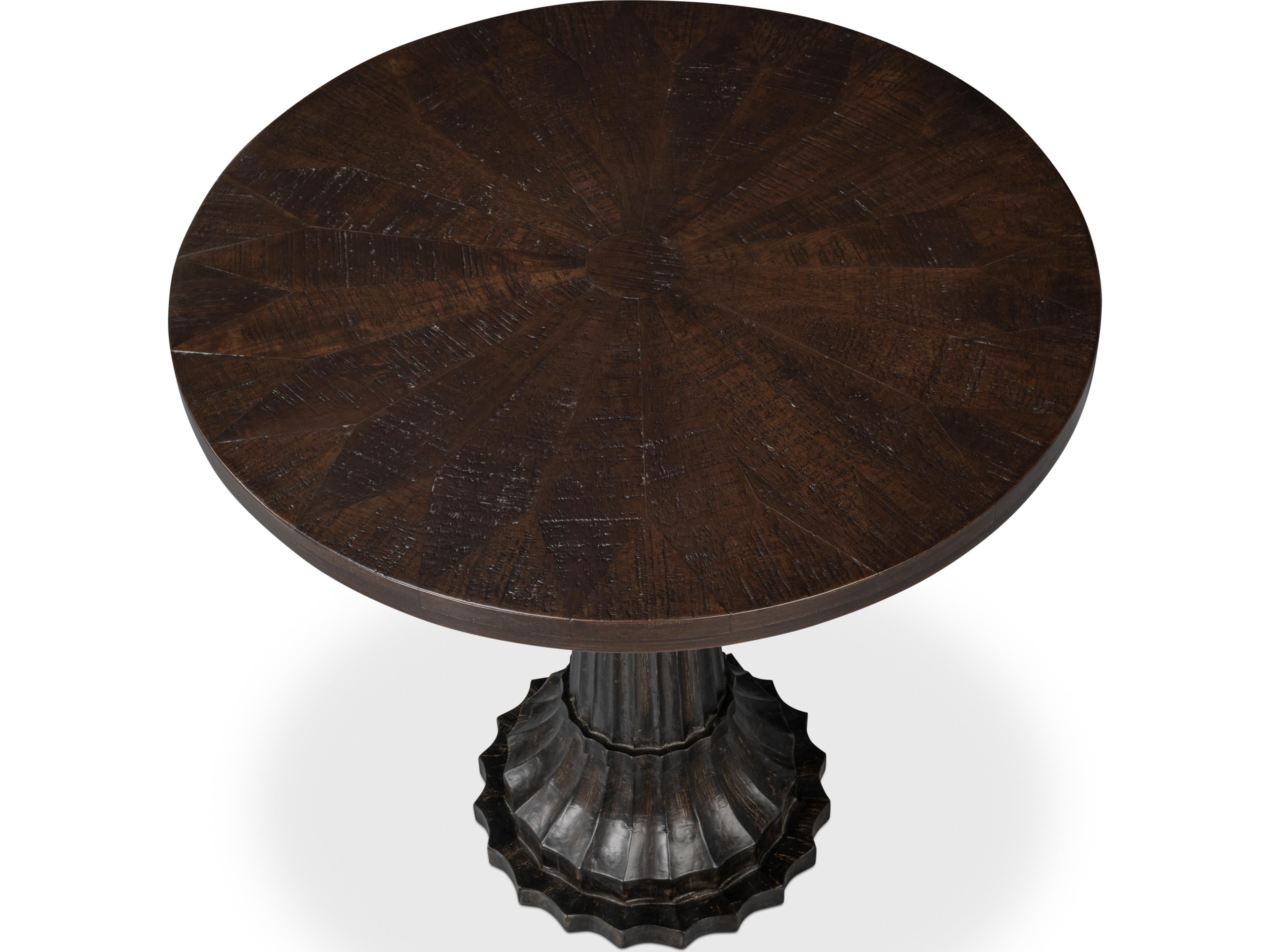 Sarreid Ltd Alister Round End Table