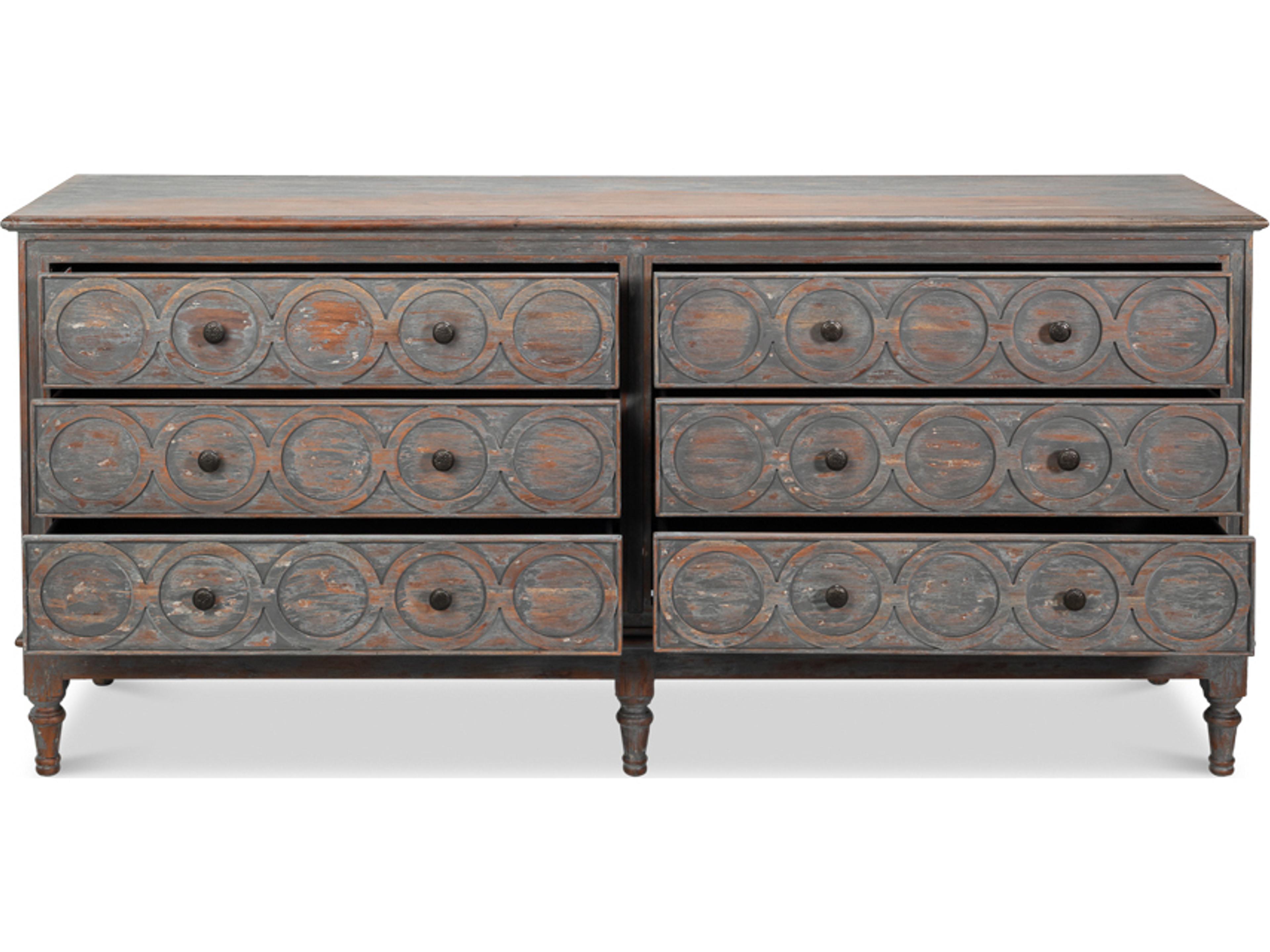 Sarreid Ltd La Cercle 20" Acacia Wood Sideboard