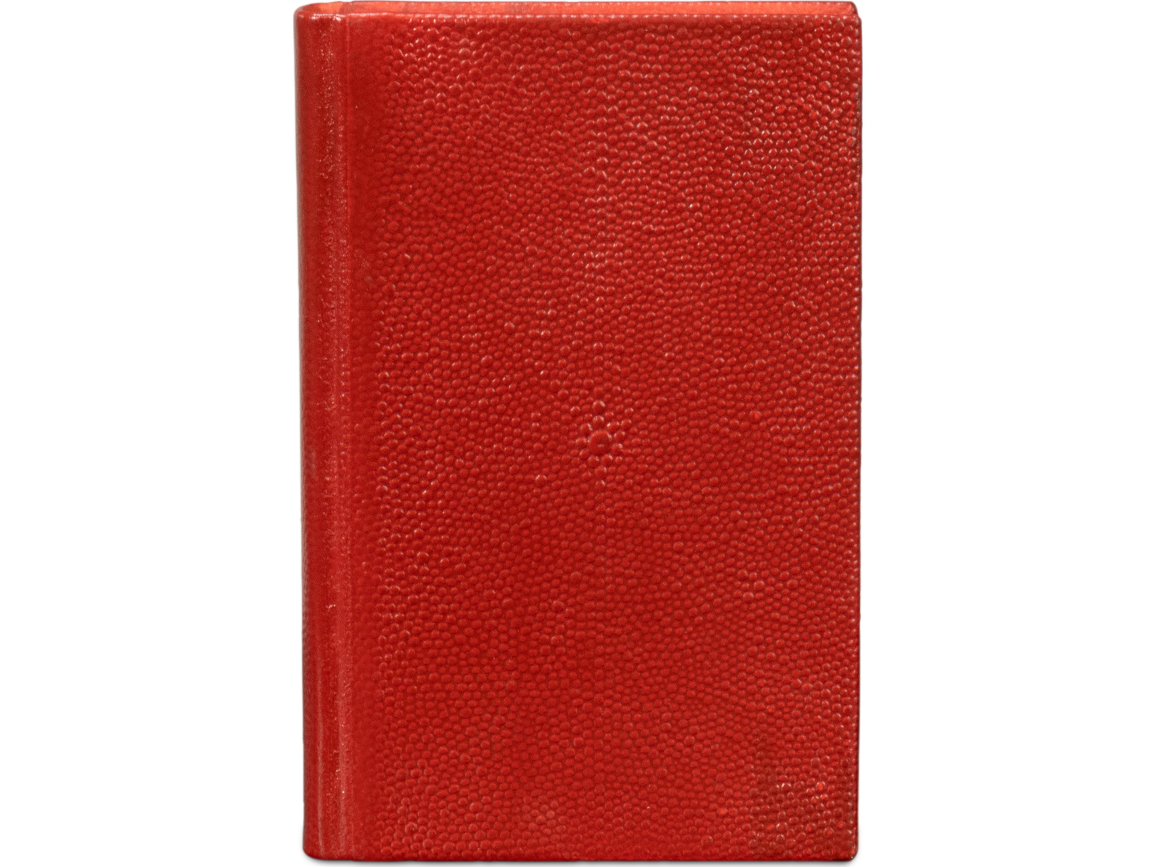 Sarreid Ltd Shagreen Books Set of 12 Rooibos Tea