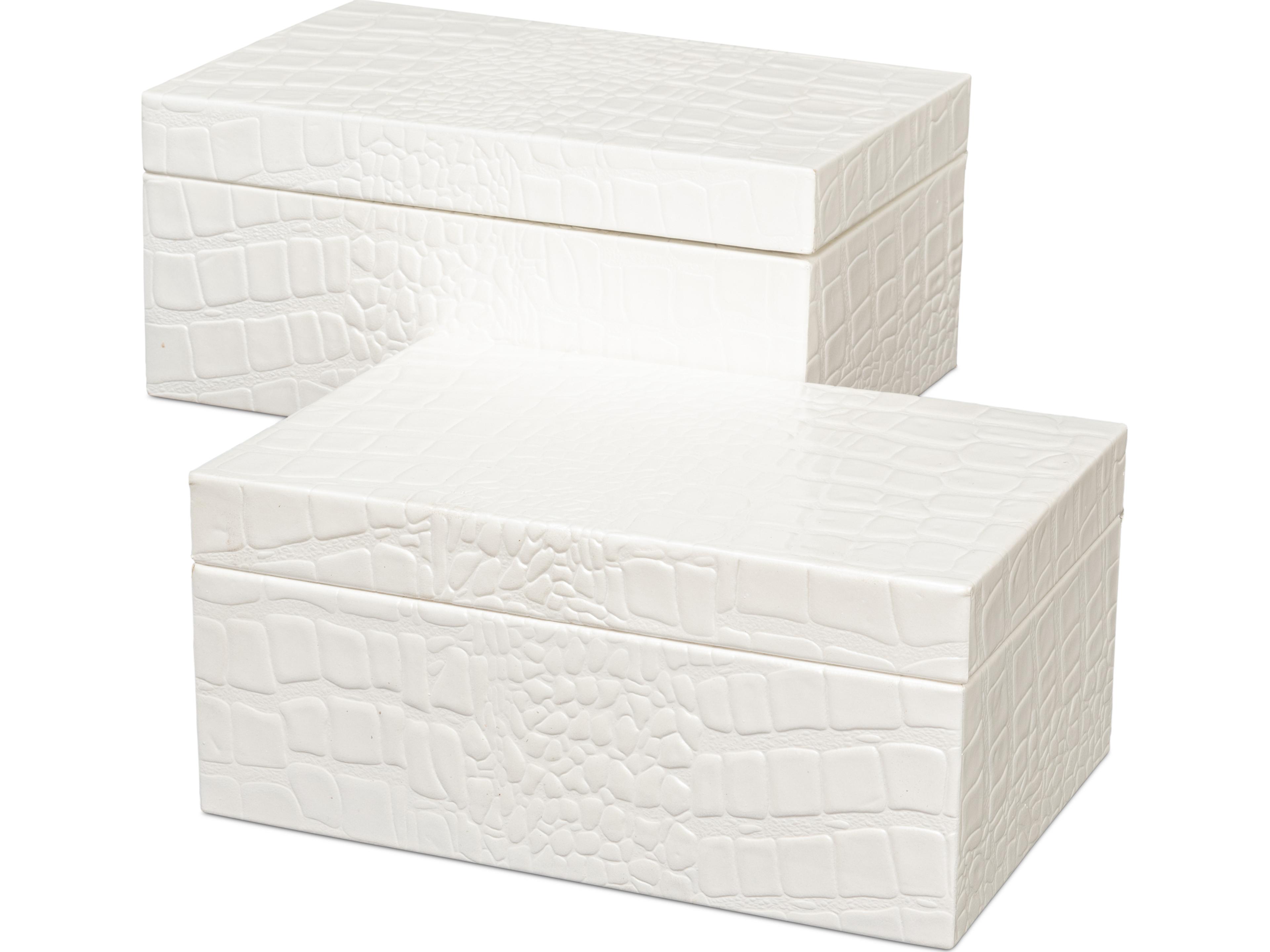 Candece Leather Box Pearl 2