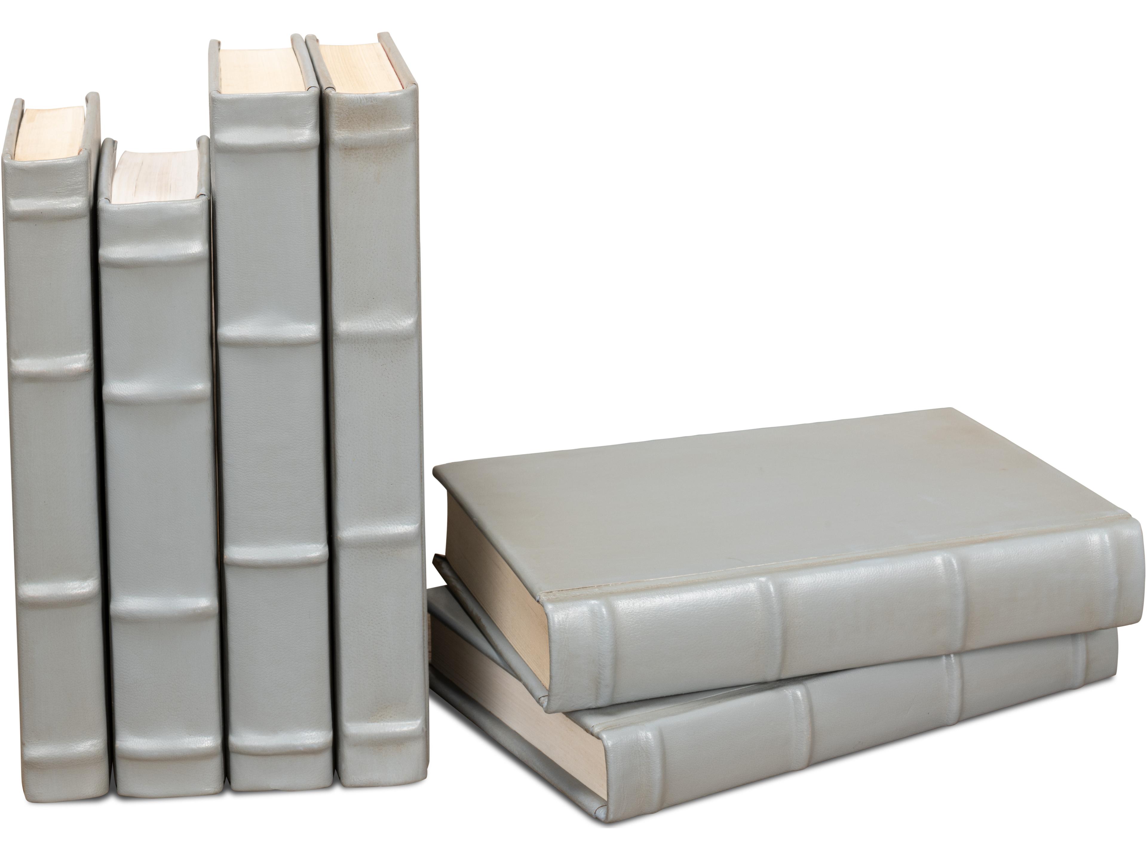 Sarreid Ltd Books Set of 12 Antique Grey