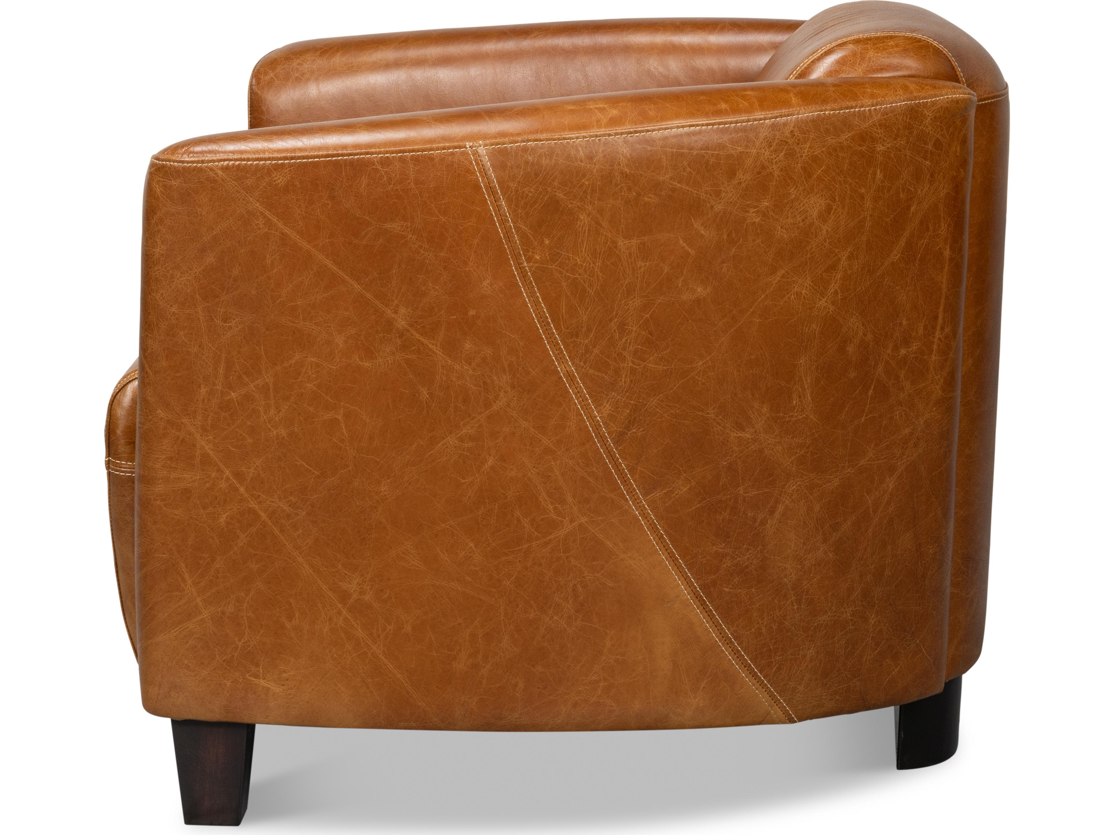 Sarreid Ltd Mandy Arm Chair Cuba Brown