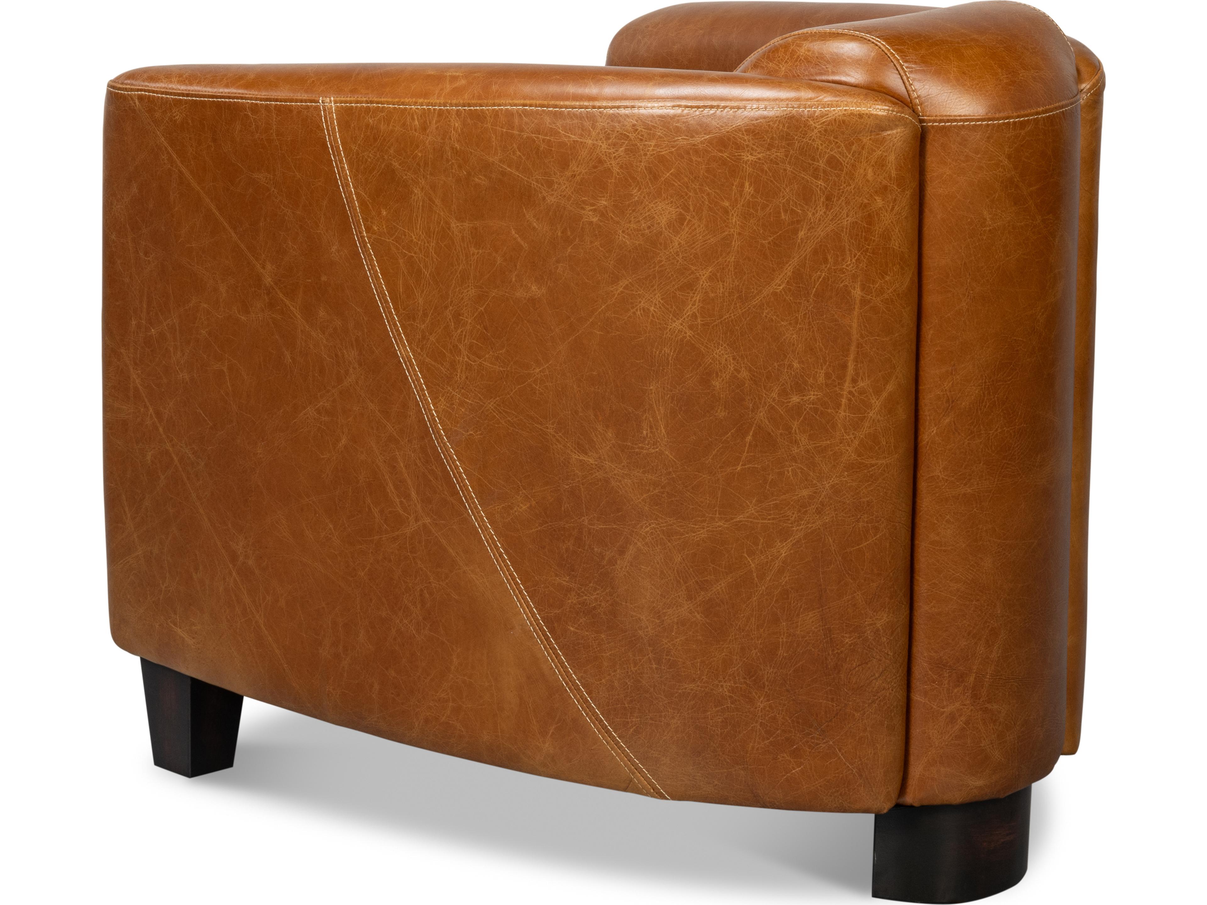 Sarreid Ltd Mandy Arm Chair Cuba Brown
