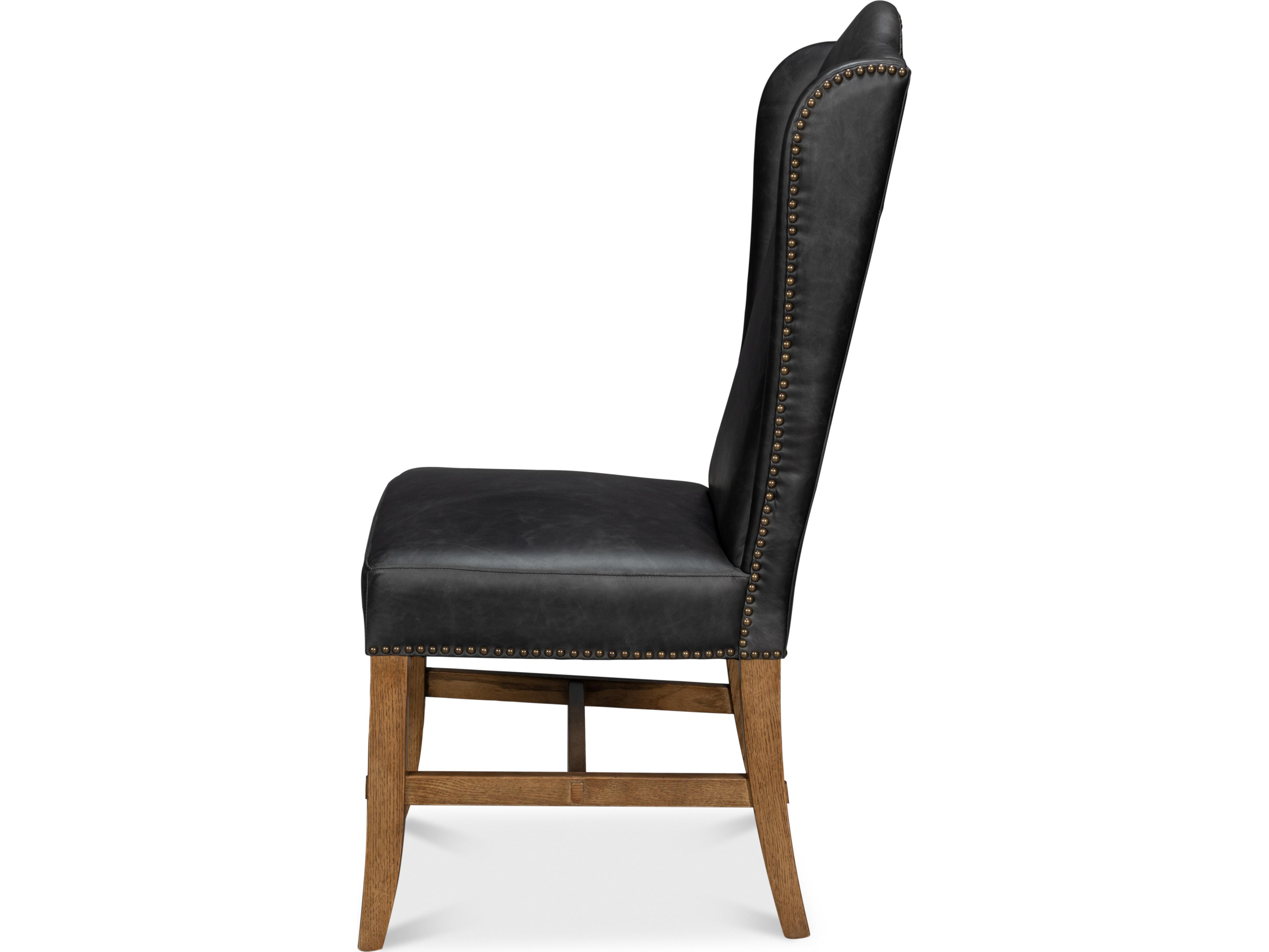 Sarreid Ltd Mercado High Back Dining Chair Black