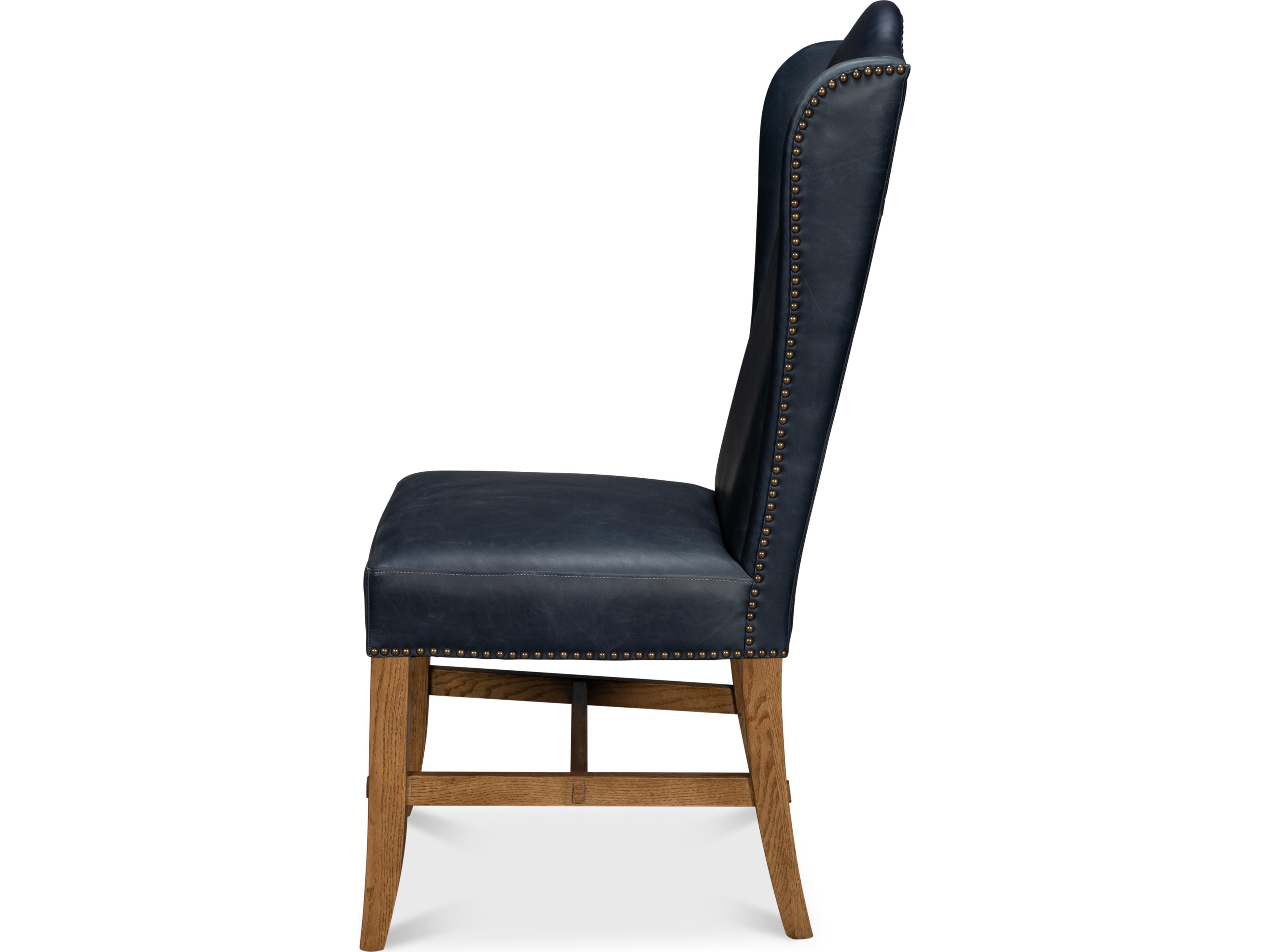 Sarreid Ltd Mercado High Back Dining Chair Blue