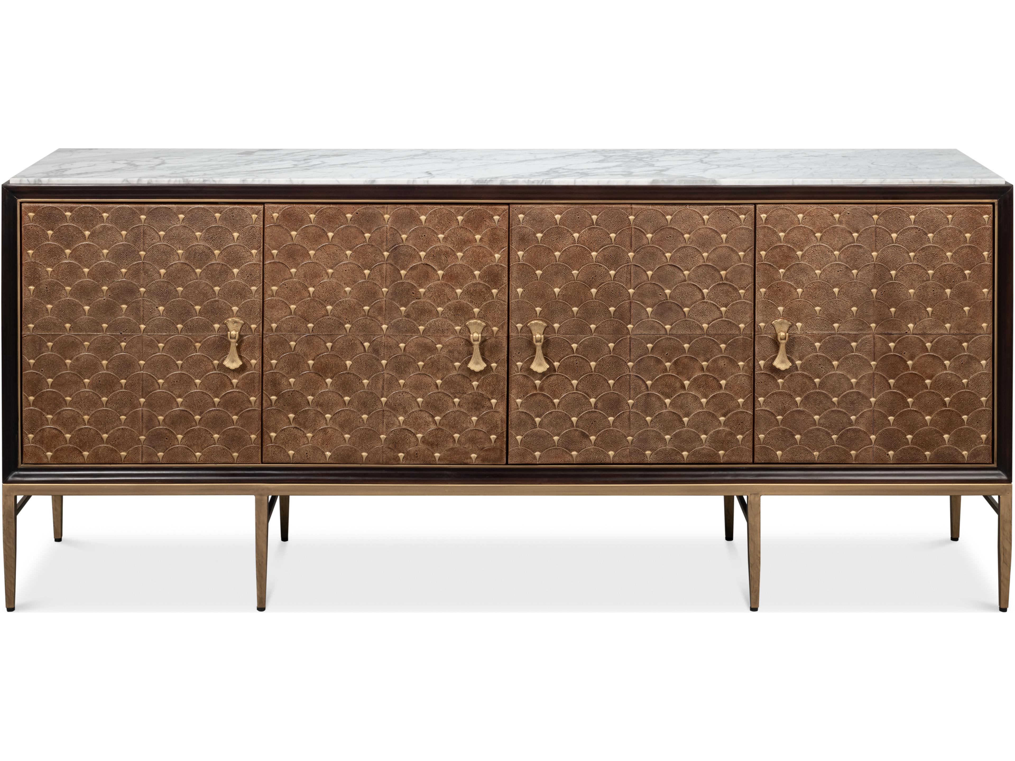 Sarreid Ltd Palisade Shagreen Credenza