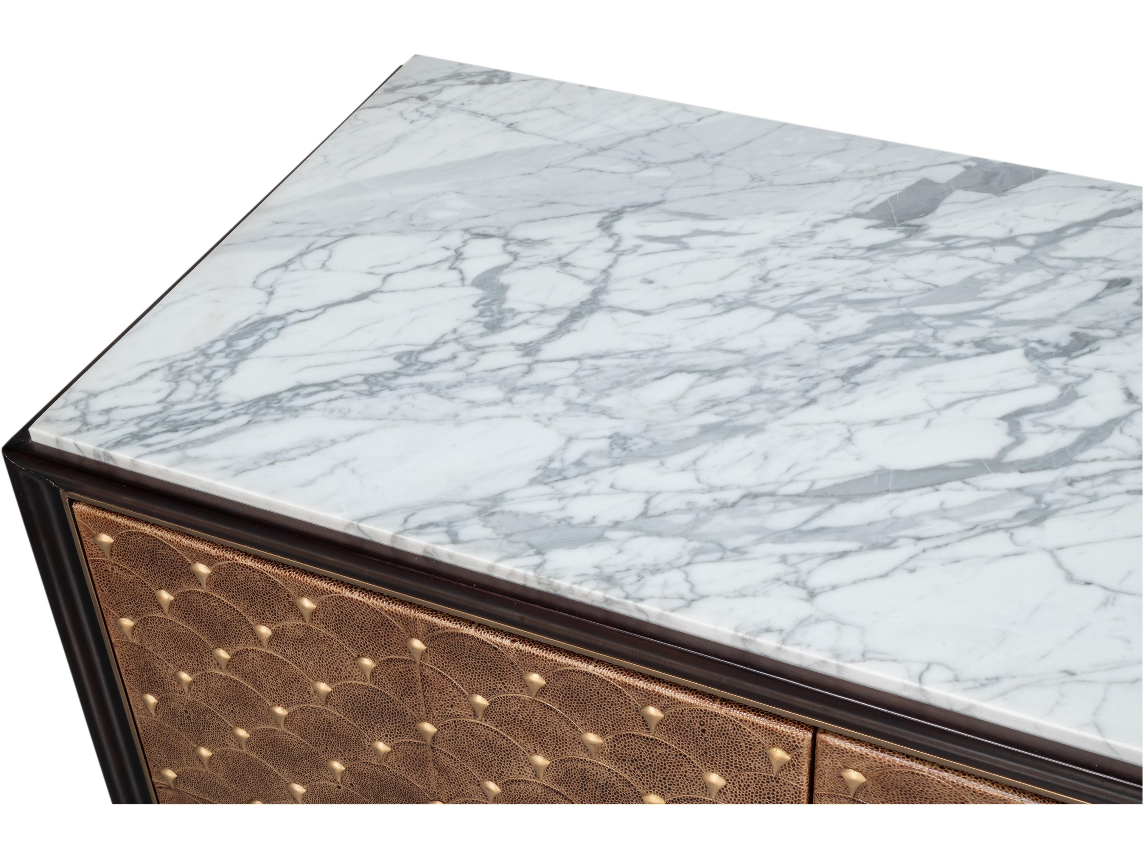 Sarreid Ltd Palisade Shagreen Credenza