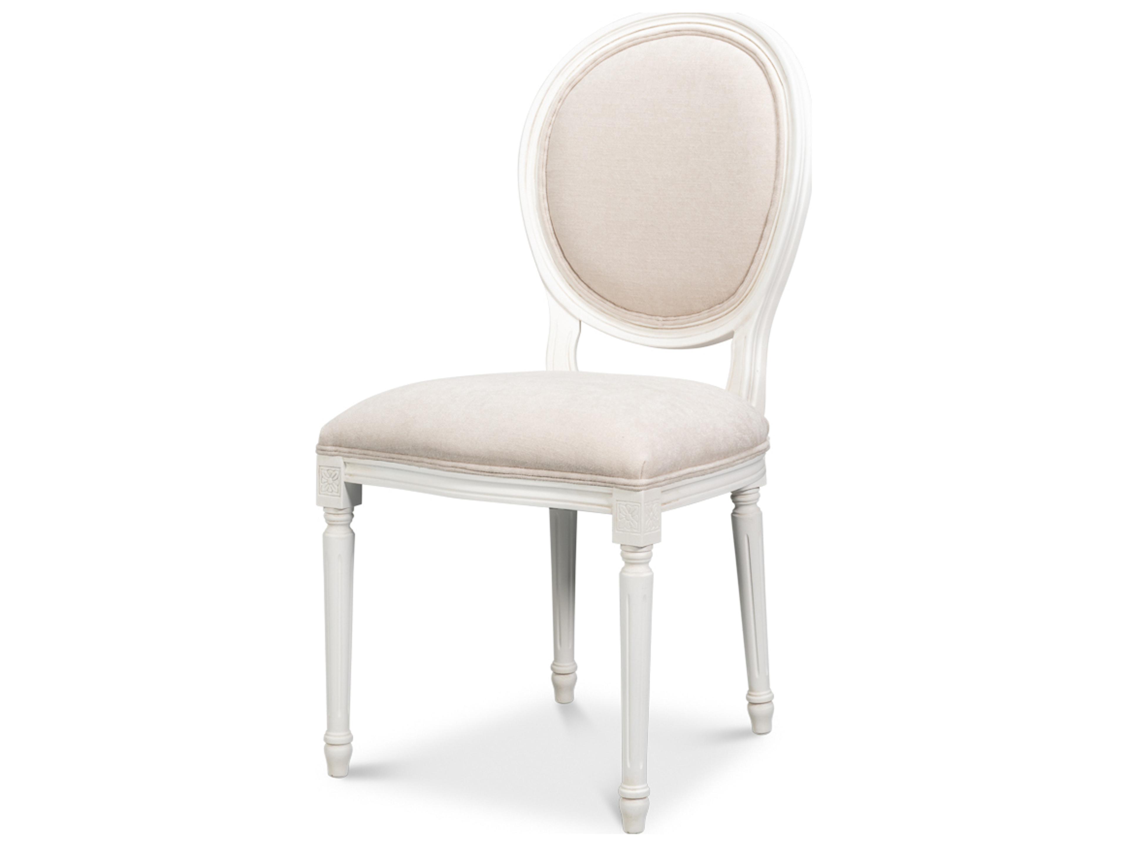 Hugo White Upholstered Armless Dining Chair