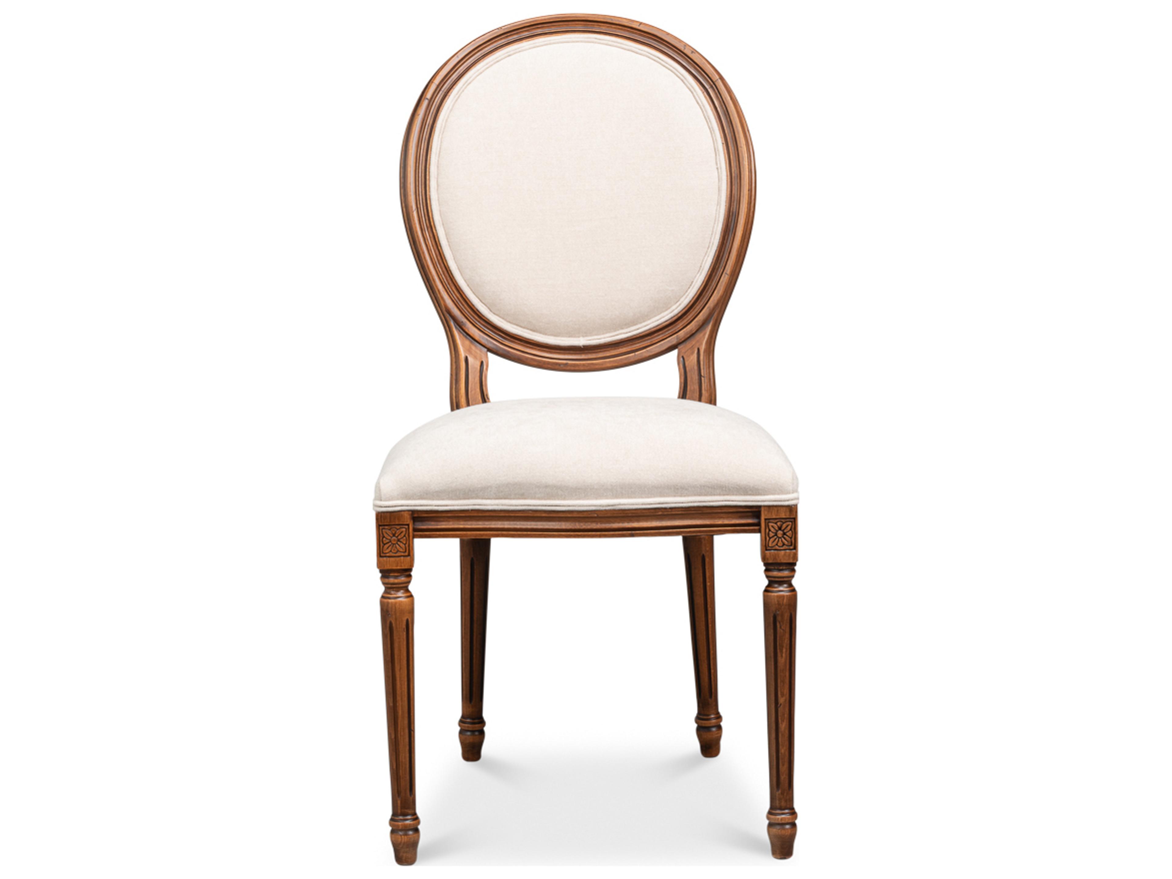 Sarreid Ltd Hugo Brown Upholstered Armless Dining Chair