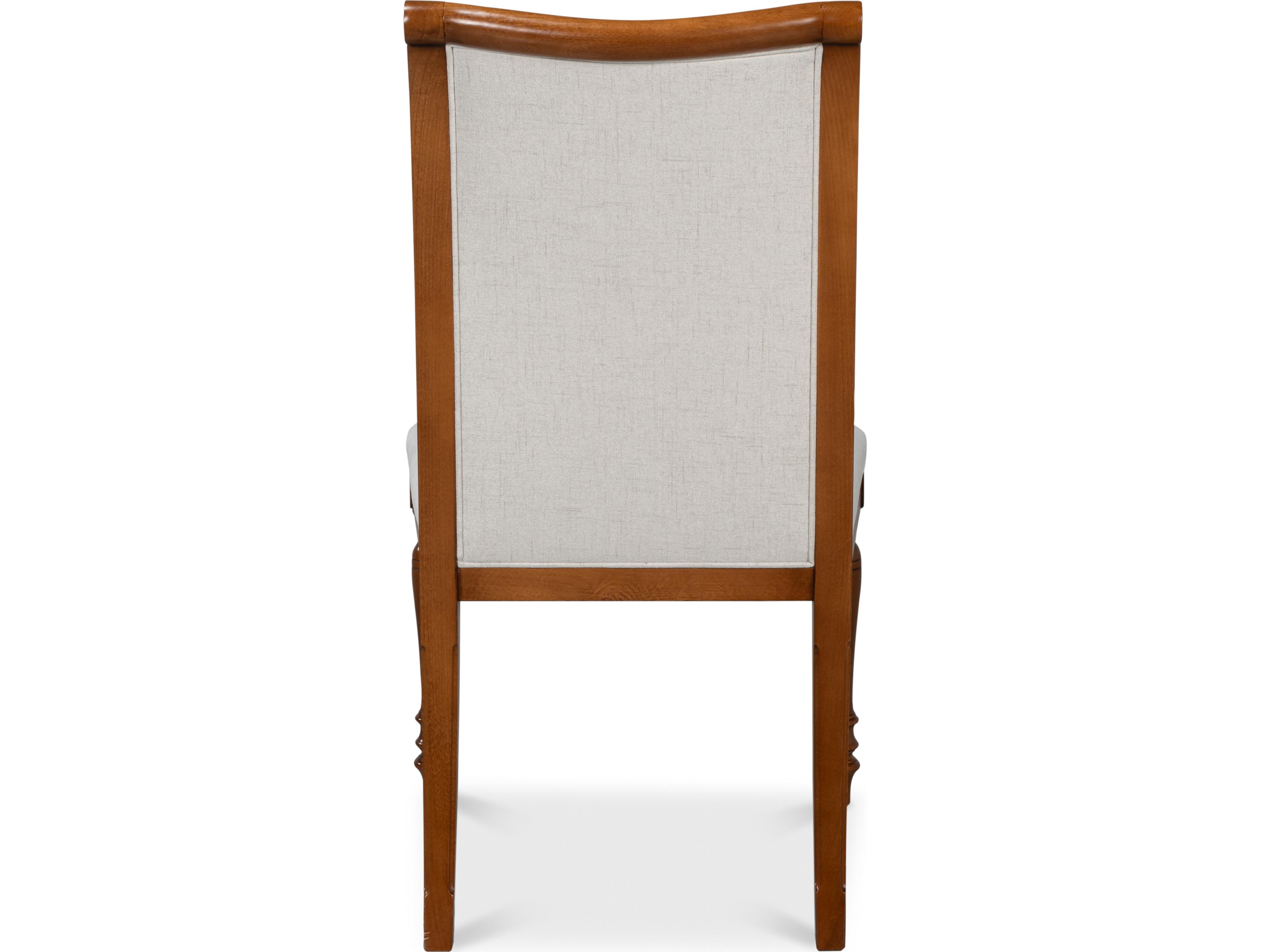 Sarreid Ltd Polk Fabric Side Chair Brown