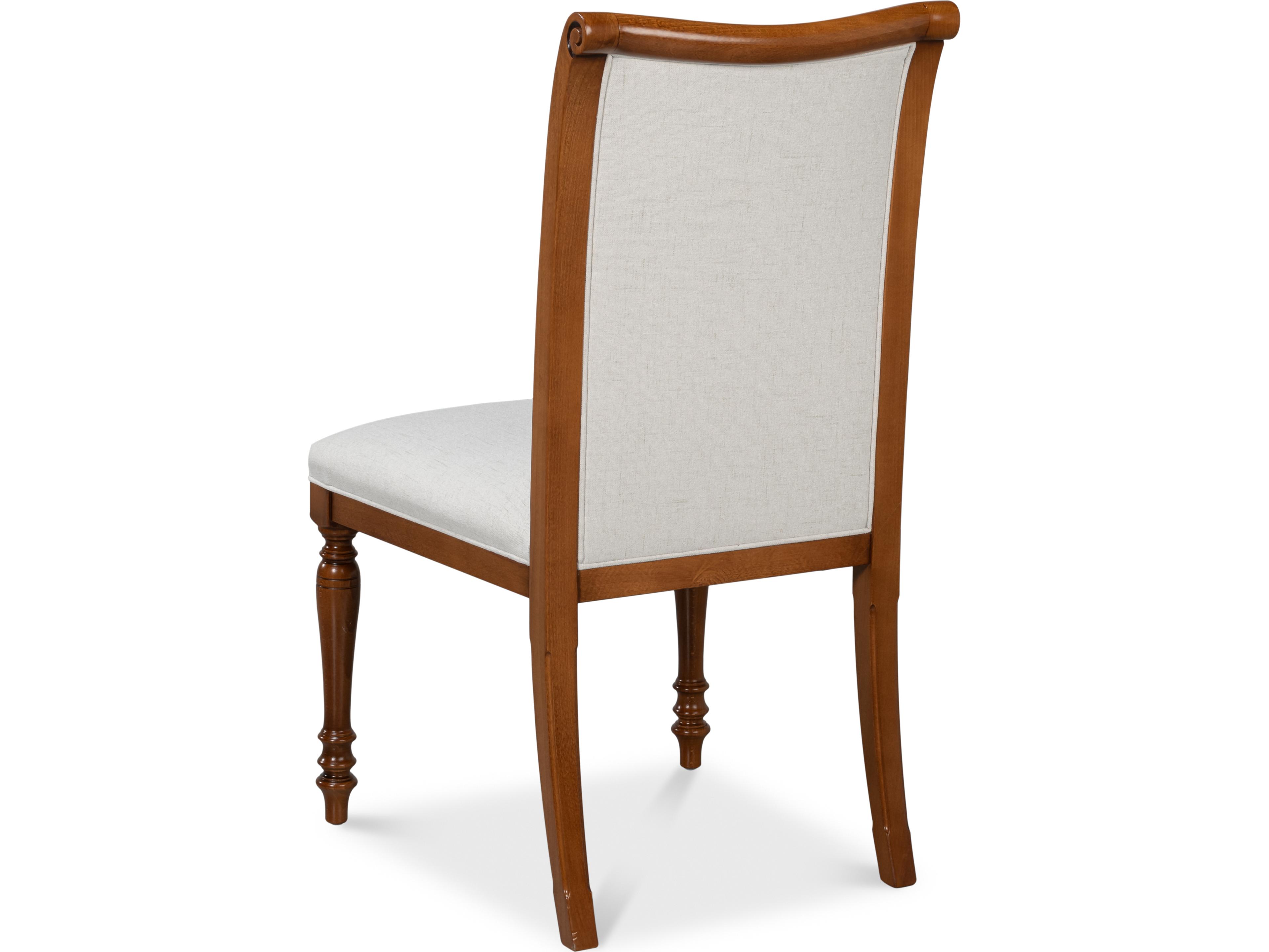 Sarreid Ltd Polk Fabric Side Chair Brown
