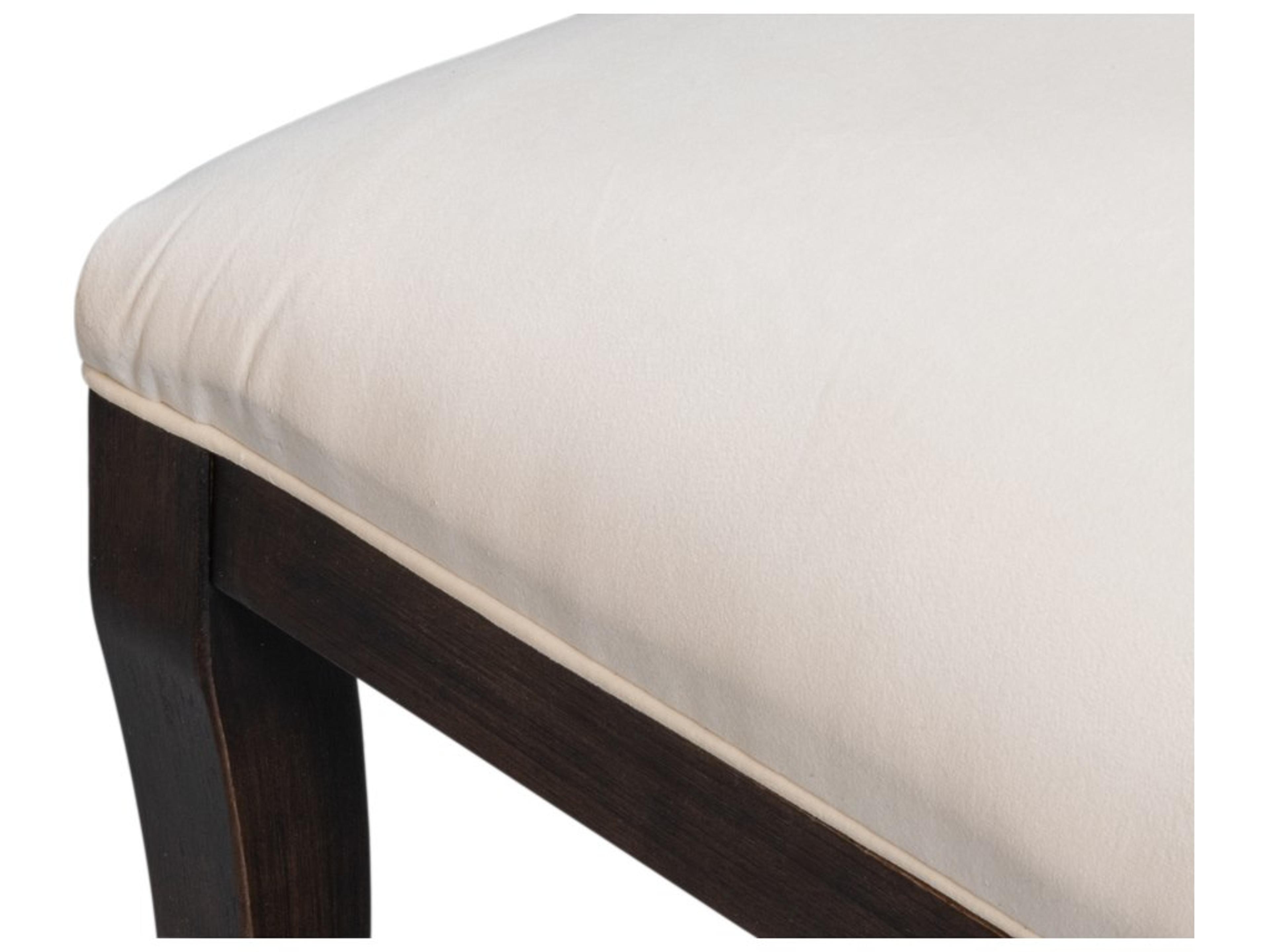 Sarreid Ltd Black Velvet Upholstered Armless Dining Chair