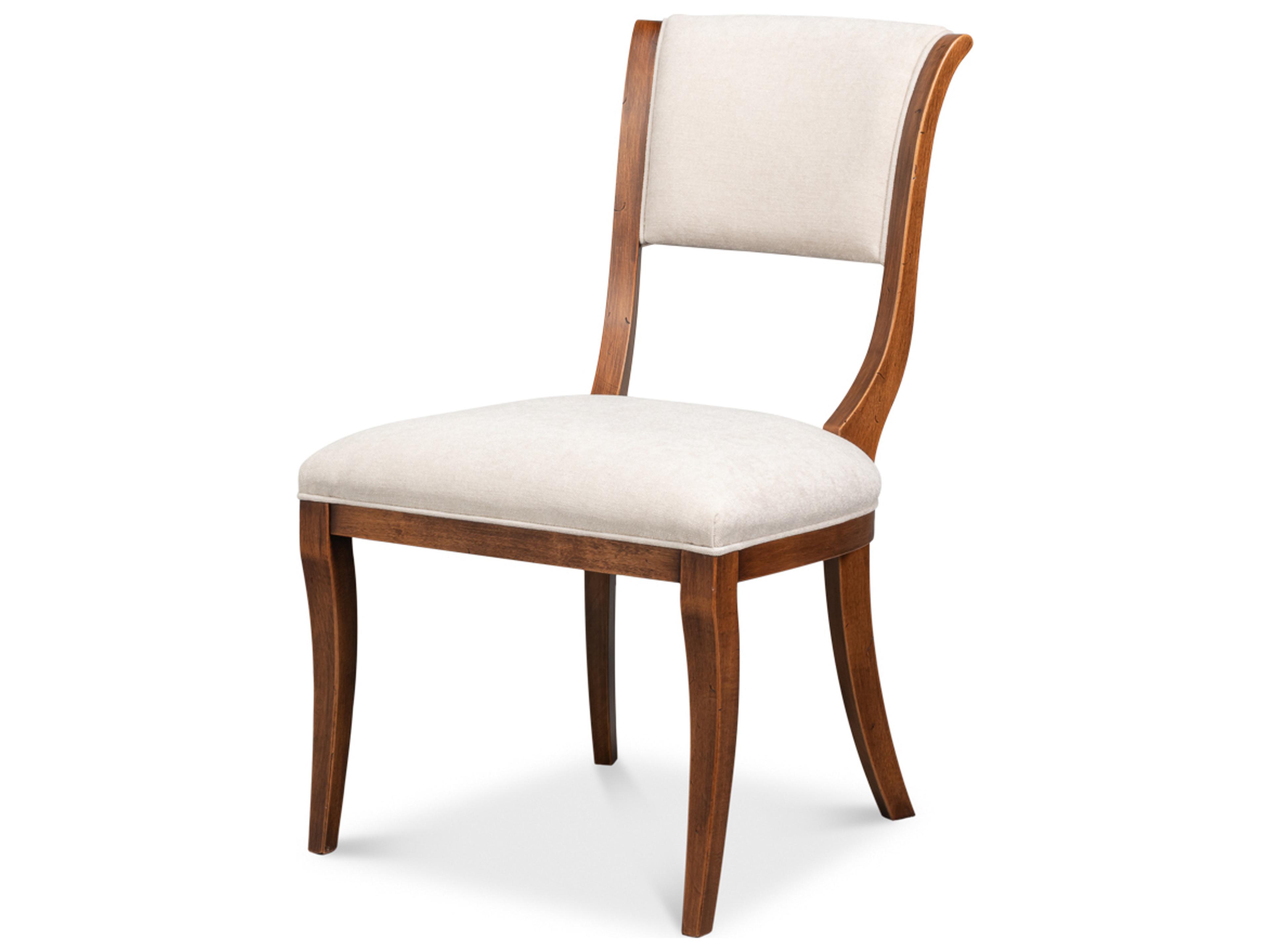 Trophy Brown Upholstered Armless Dining Chair