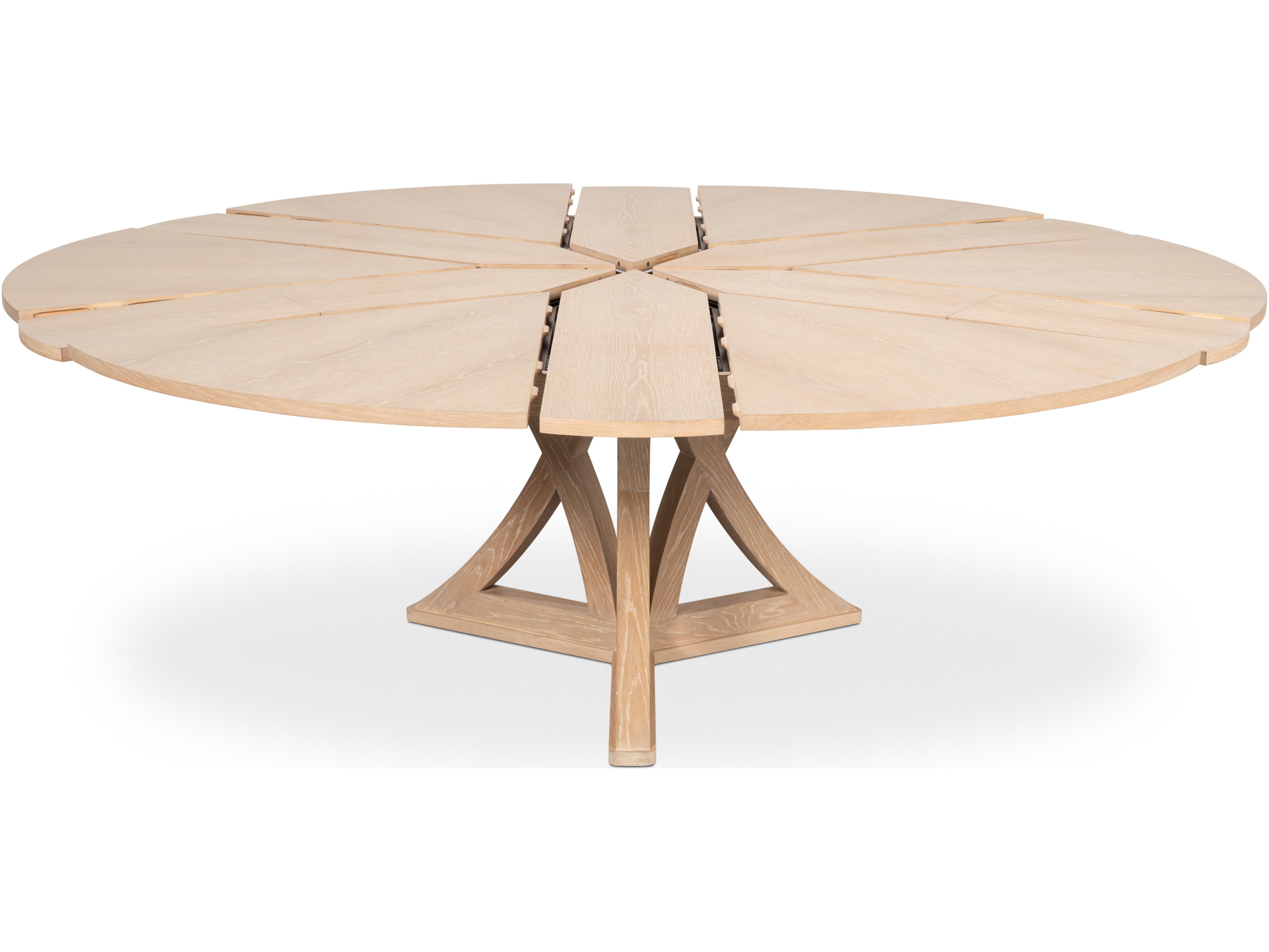 Sarreid Ltd Casual Jupe Dining Table Bleached Oak