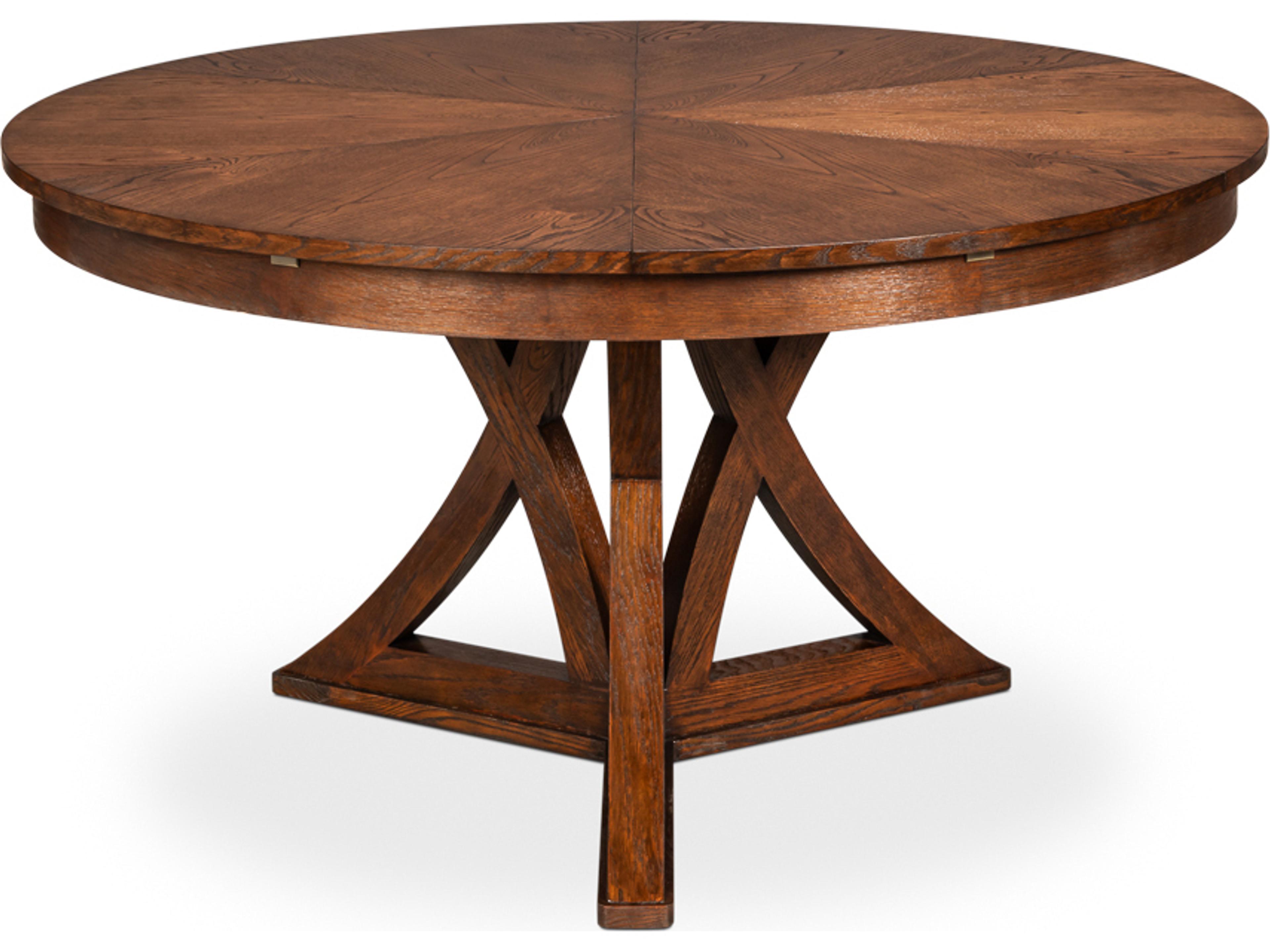 Casual Round Wood Dining Table