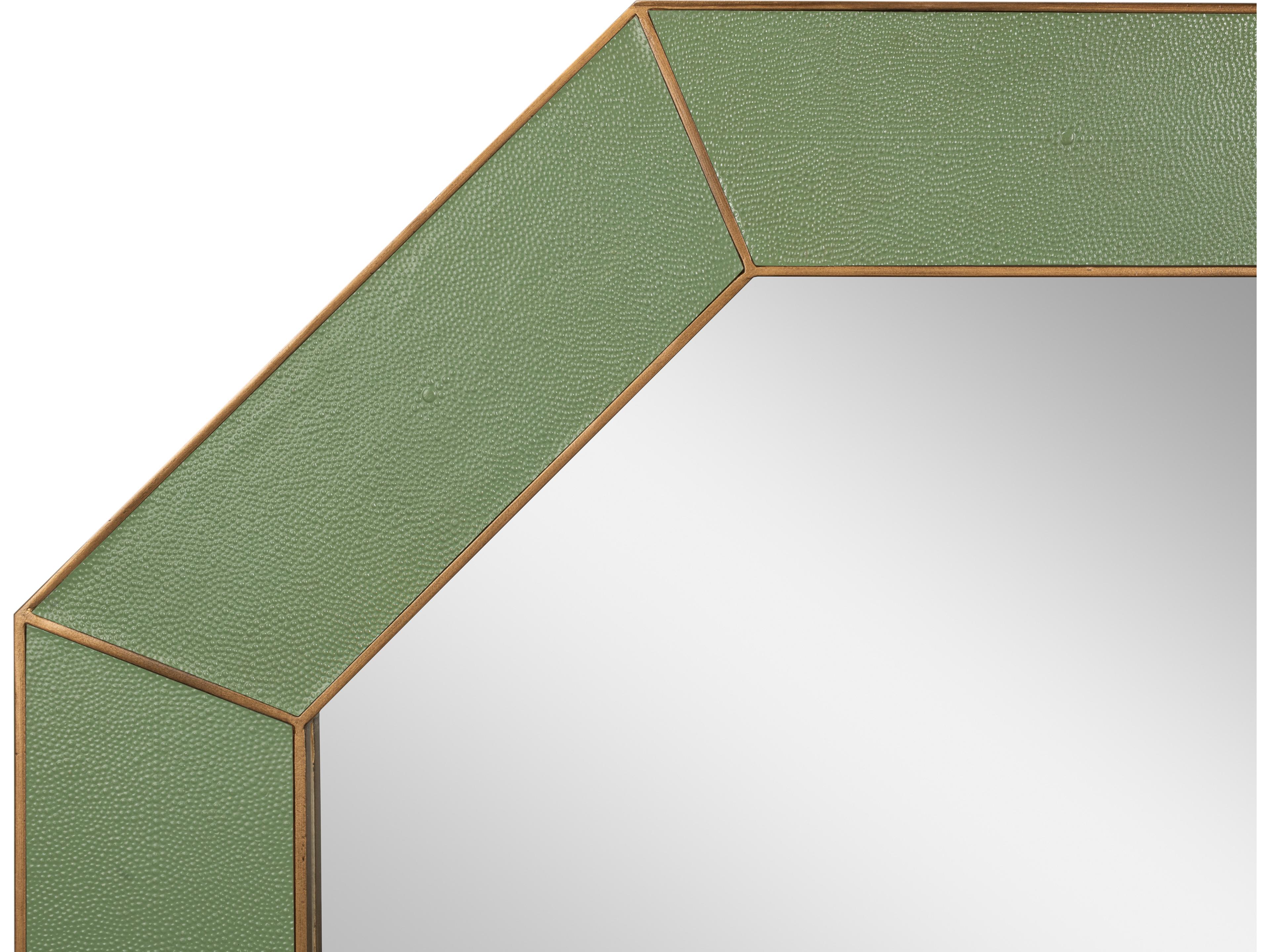 Sarreid Ltd Eleanor Mirror Shagreen Watercress