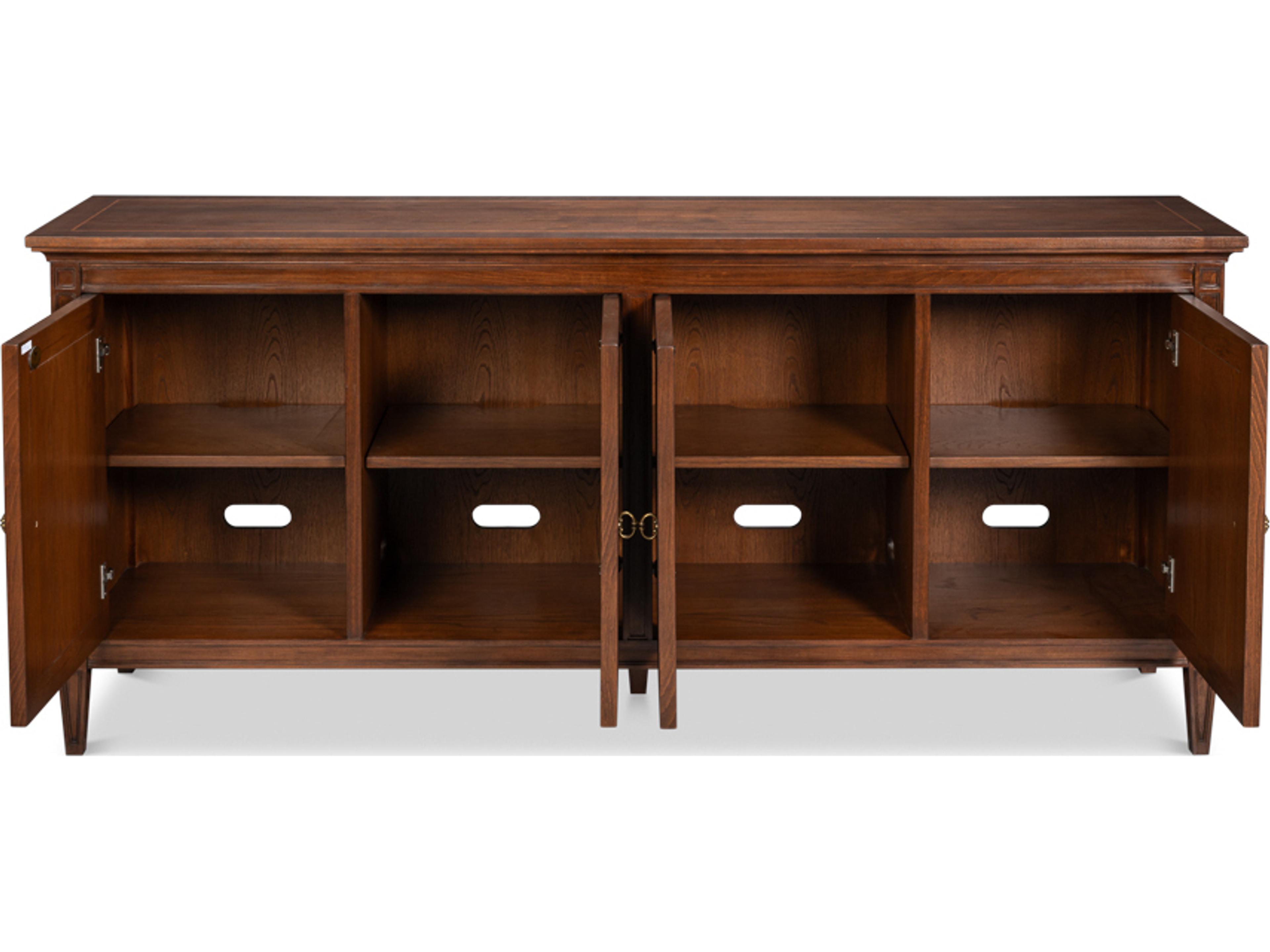 Sarreid Ltd Beaufort 80" Maple Wood Sideboard
