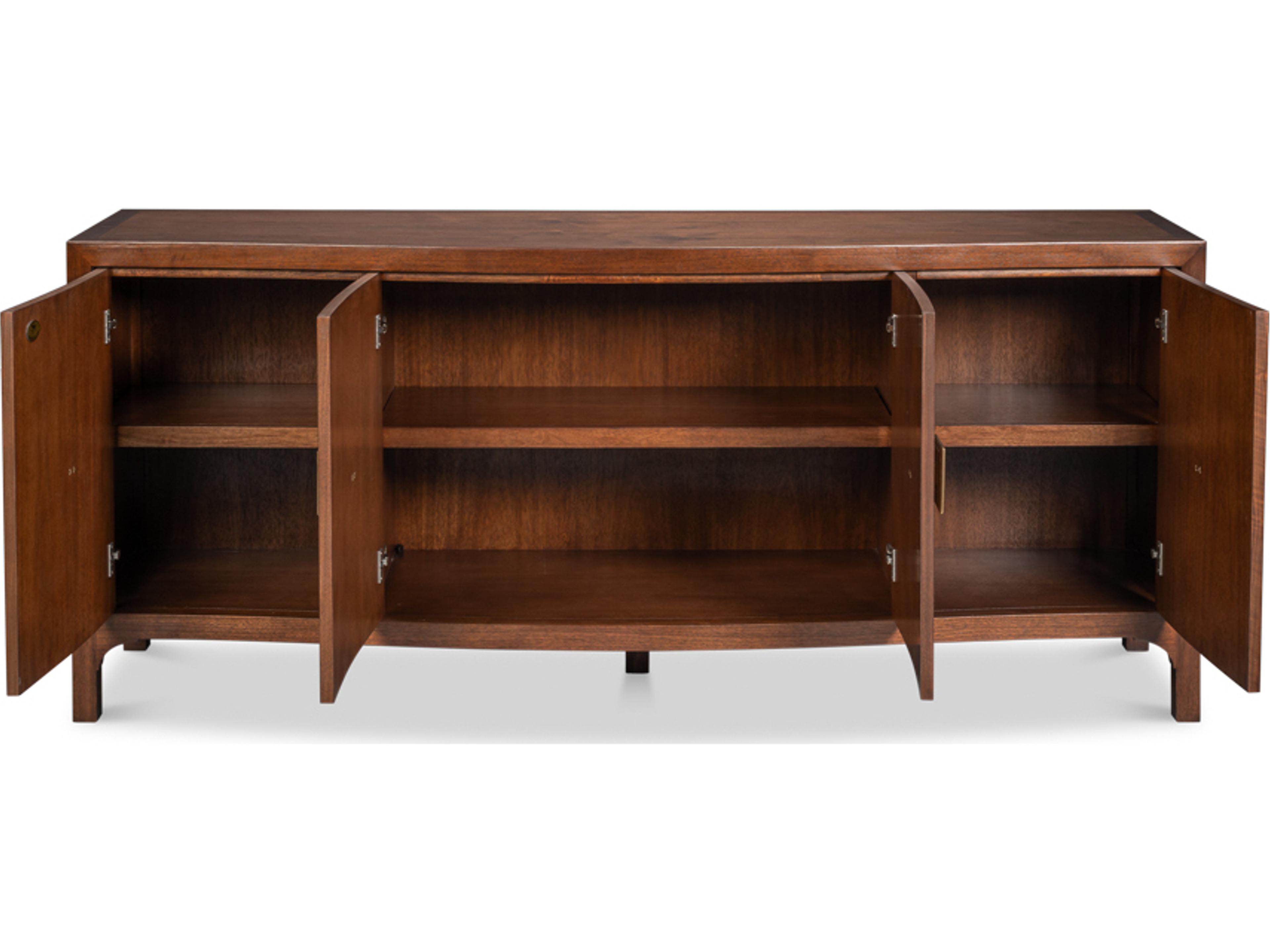 Sarreid Ltd Southport 80" Walnut Wood Sideboard