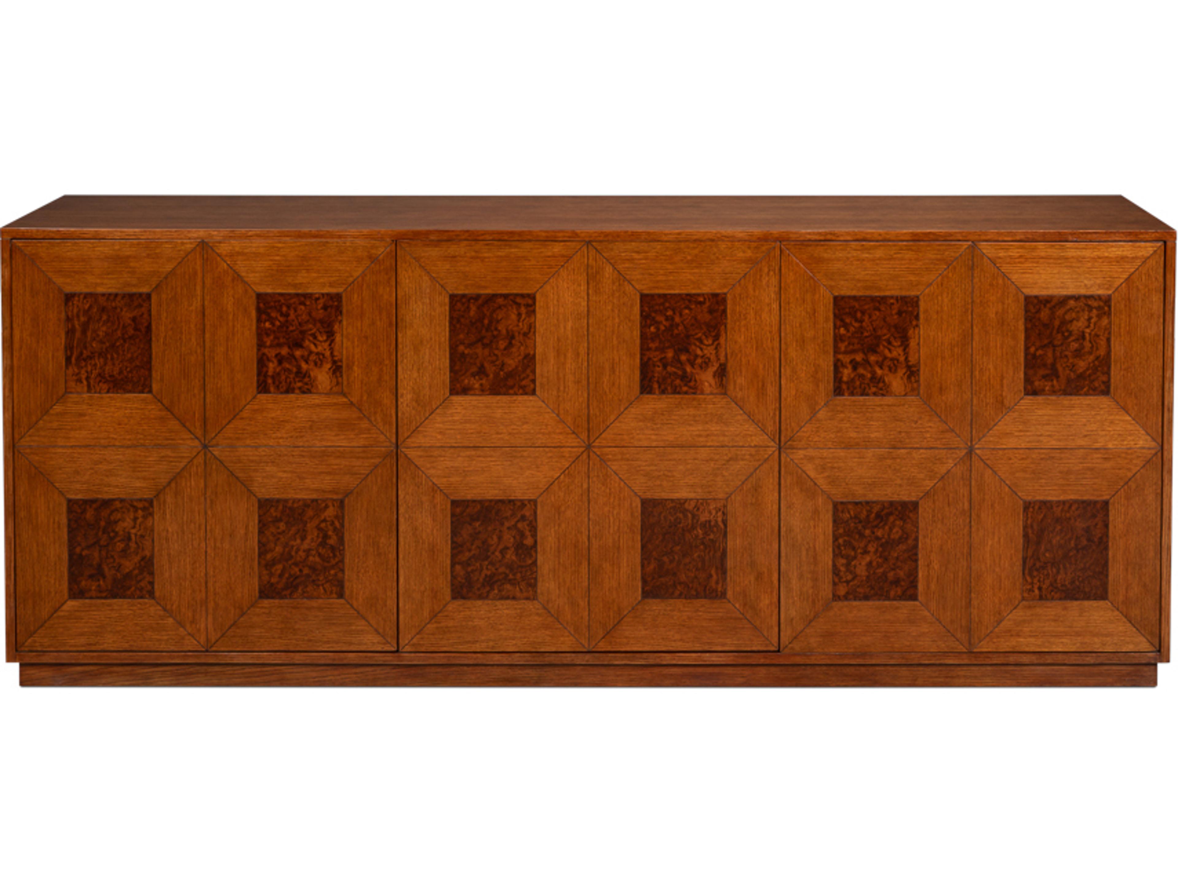Newport 86" Walnut Wood Sideboard