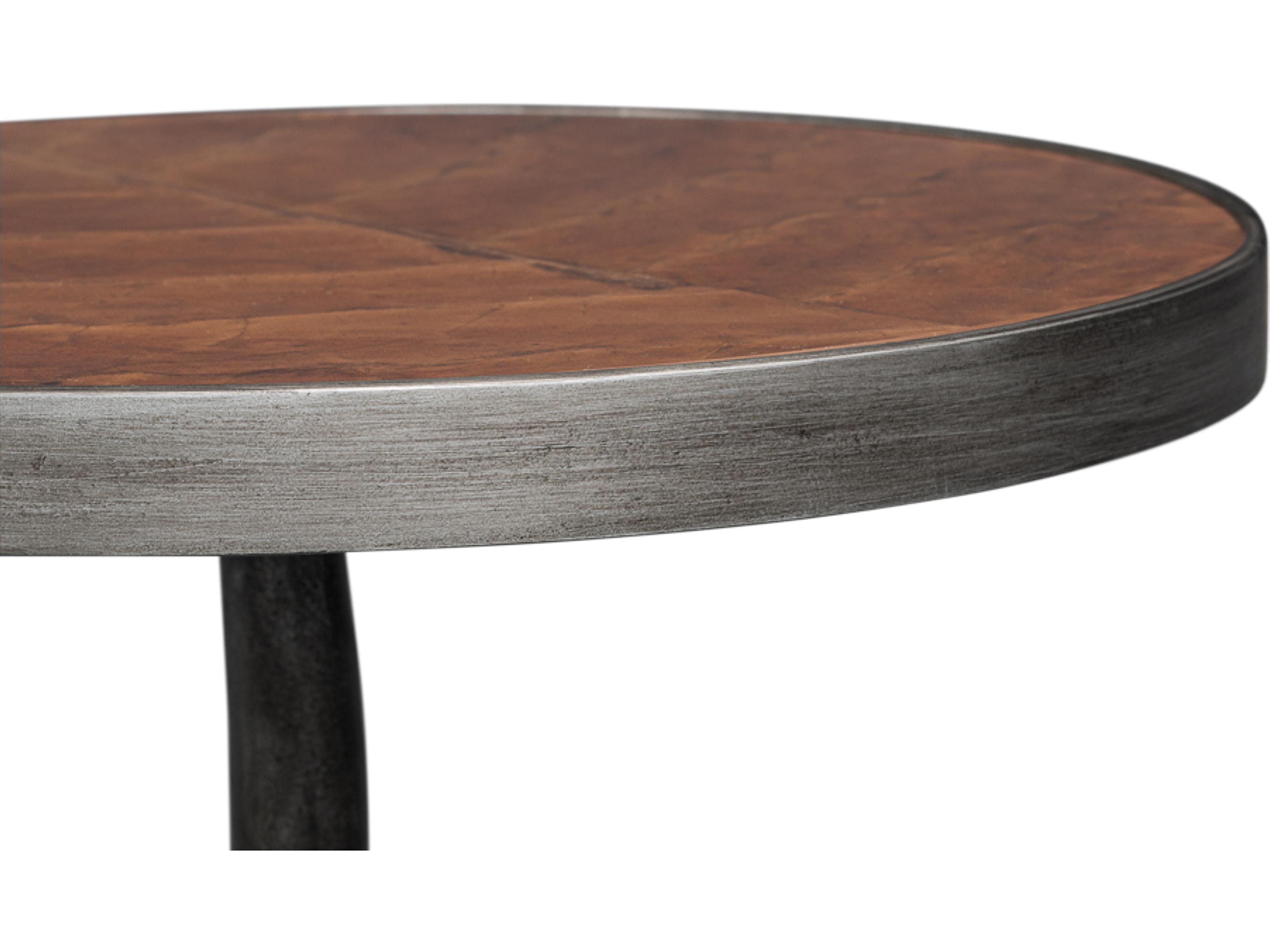 Sarreid Ltd Brightleaf Round Wood End Table