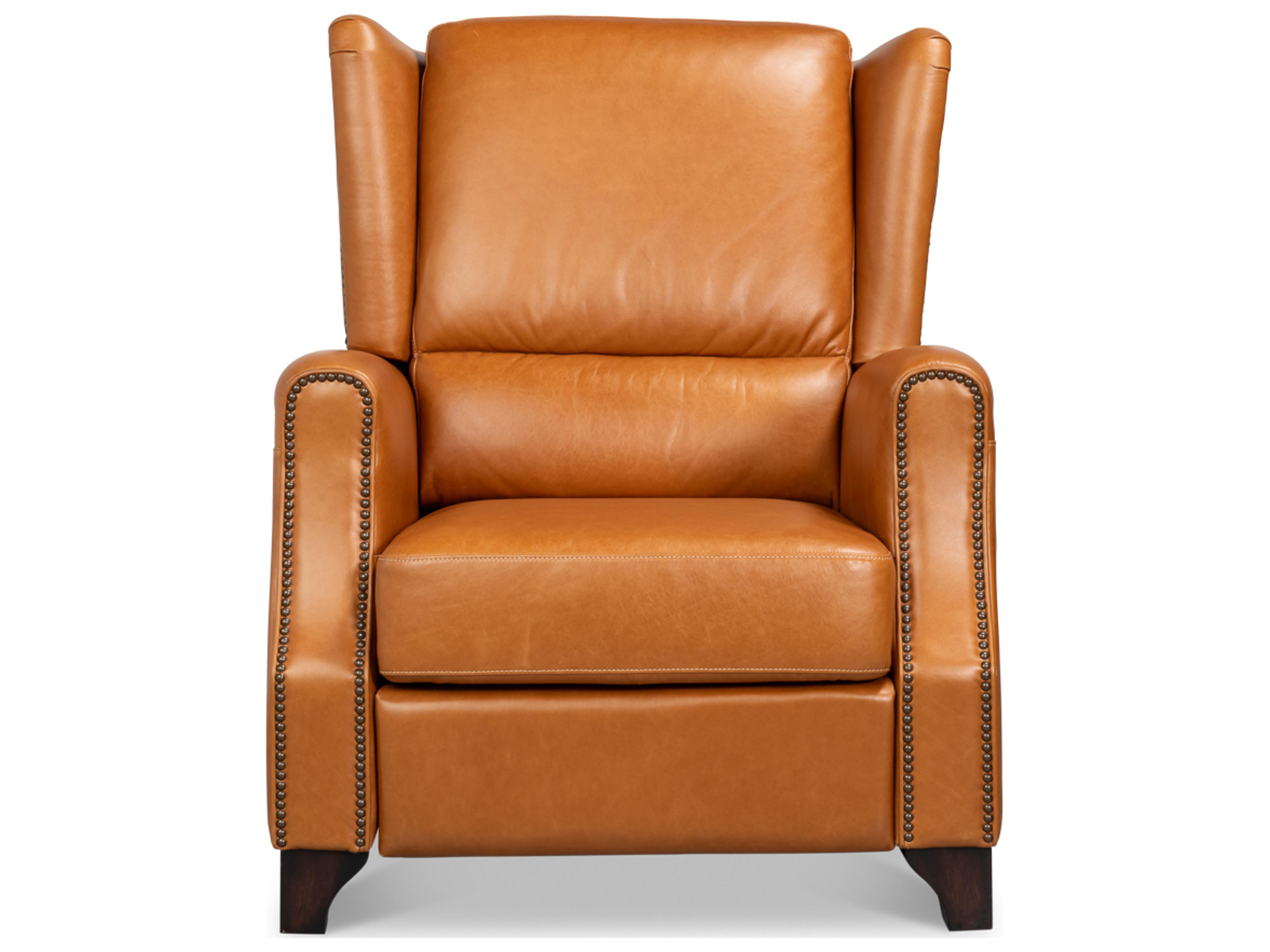 Sarreid Ltd Bradford Brown Leather Recliner