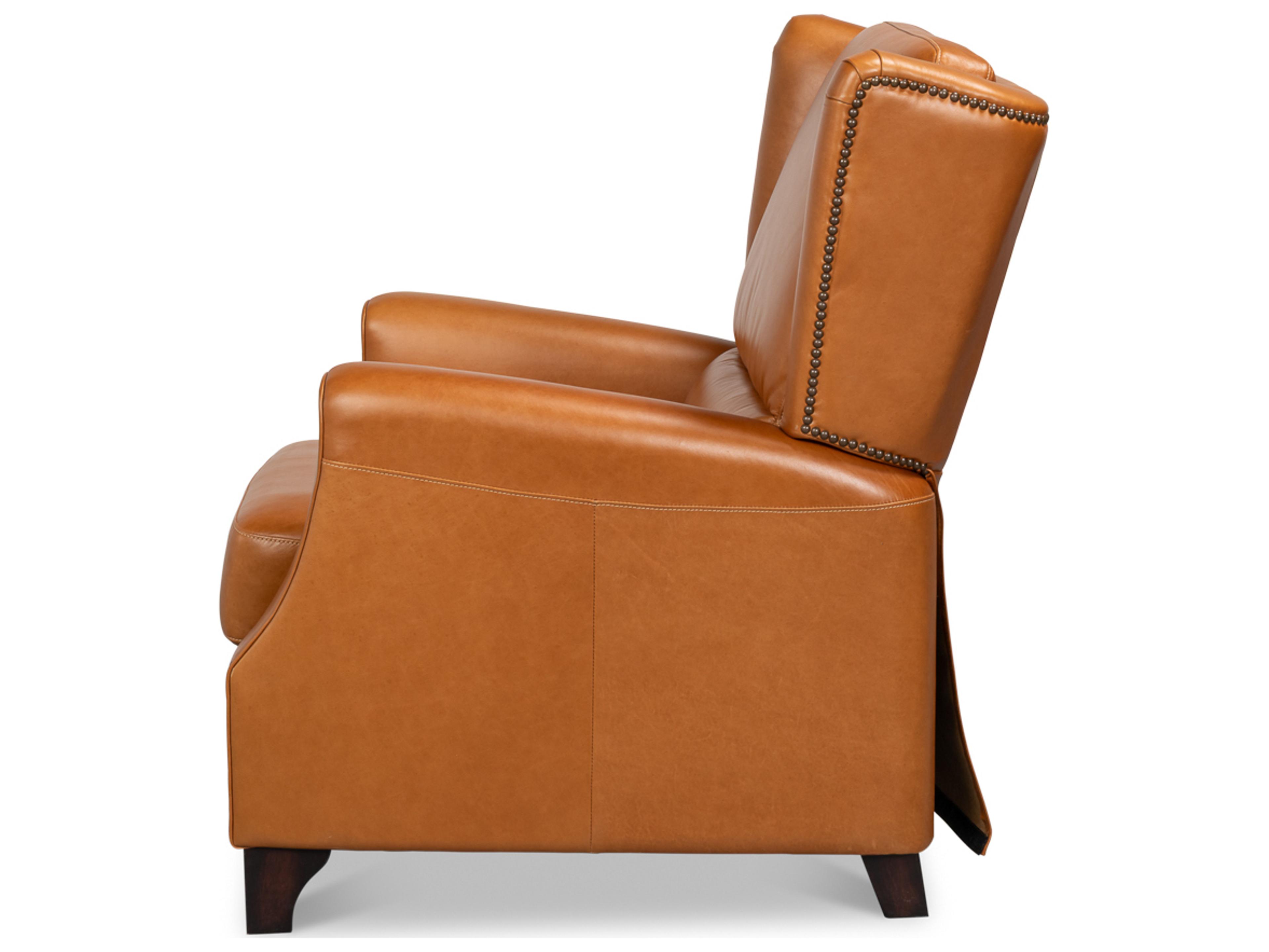 Sarreid Ltd Bradford Brown Leather Recliner