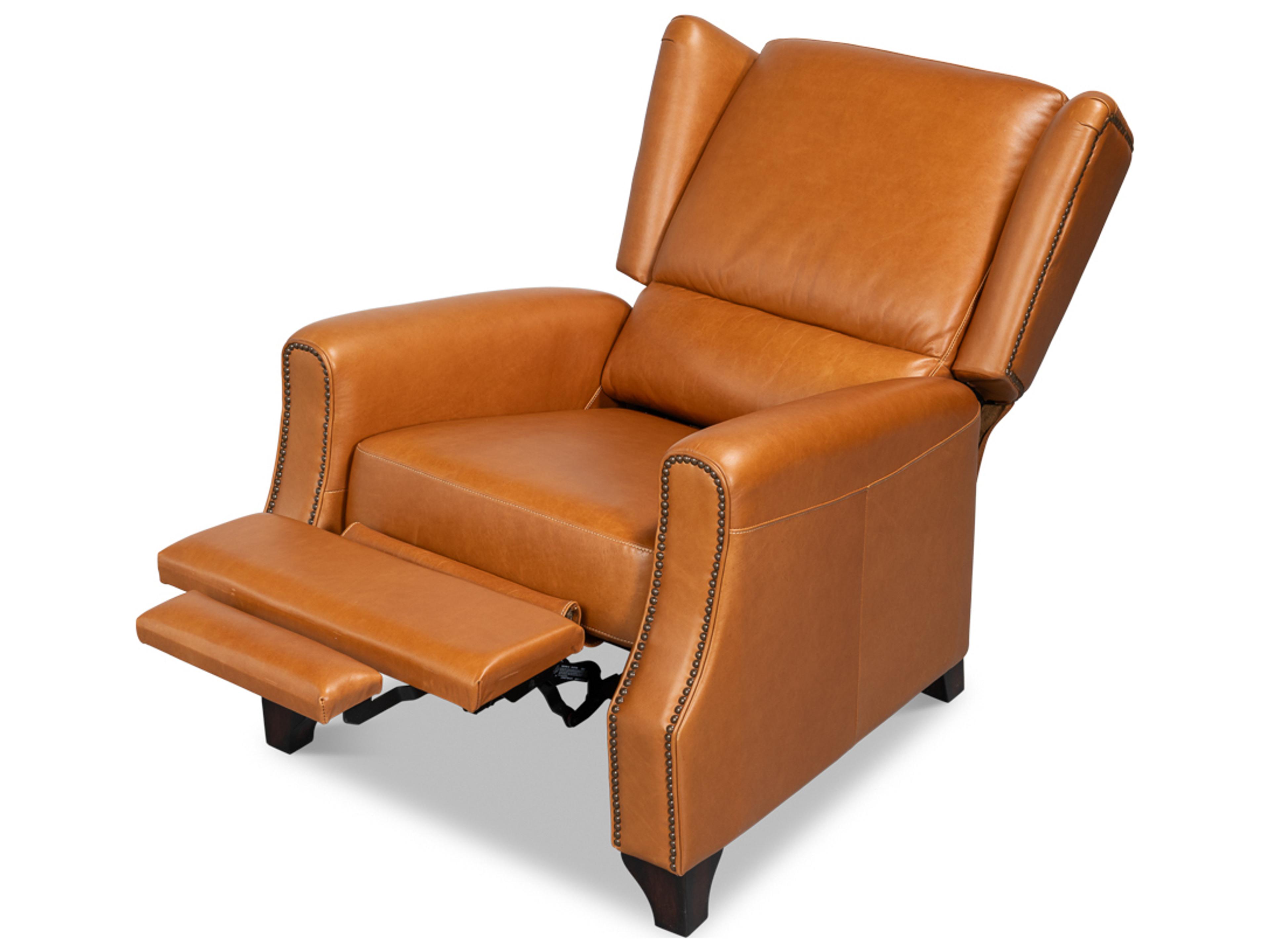 Sarreid Ltd Bradford Brown Leather Recliner