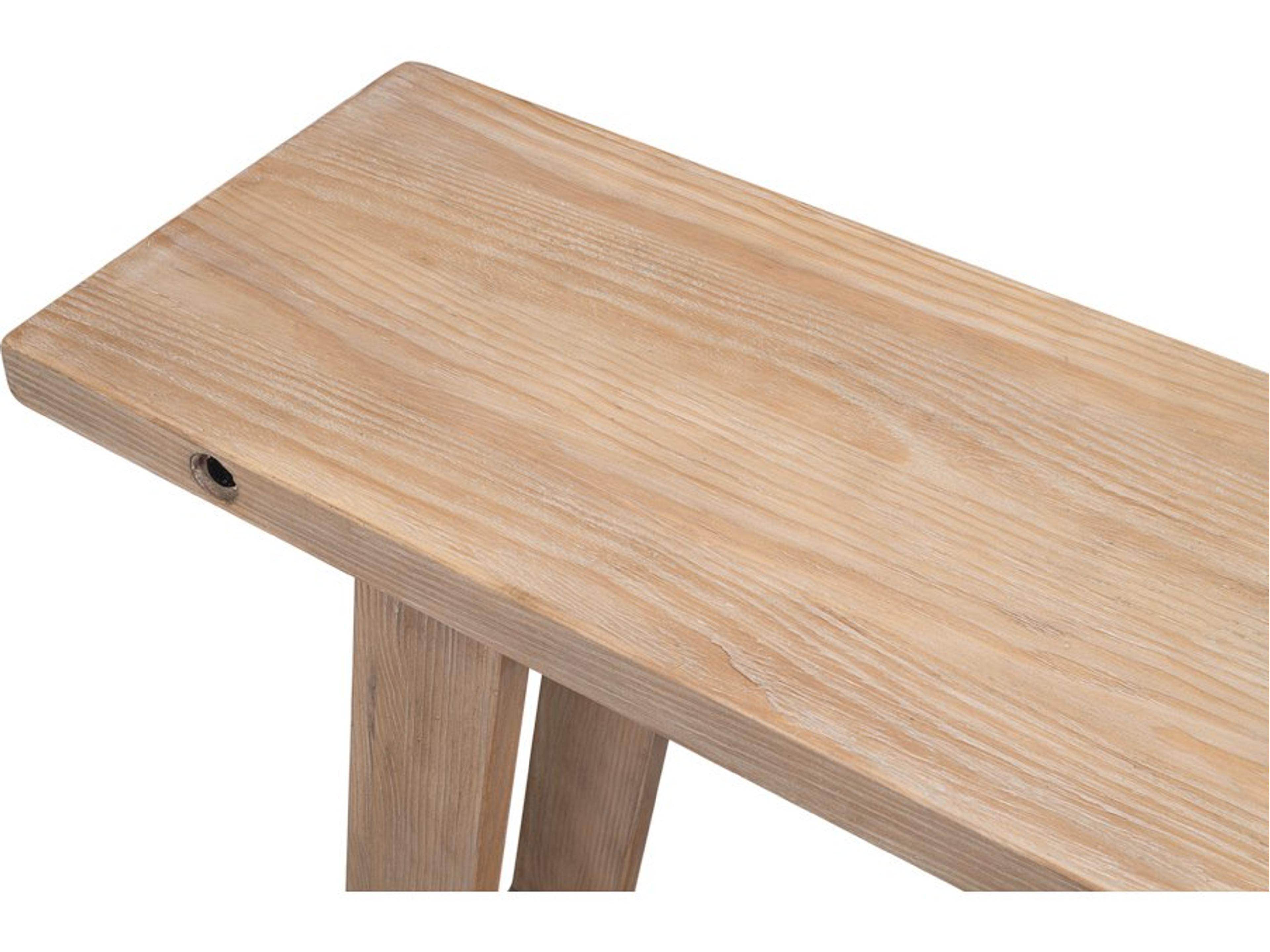 Sarreid Ltd Farmhouse Rectangular Wood Natural Console Table