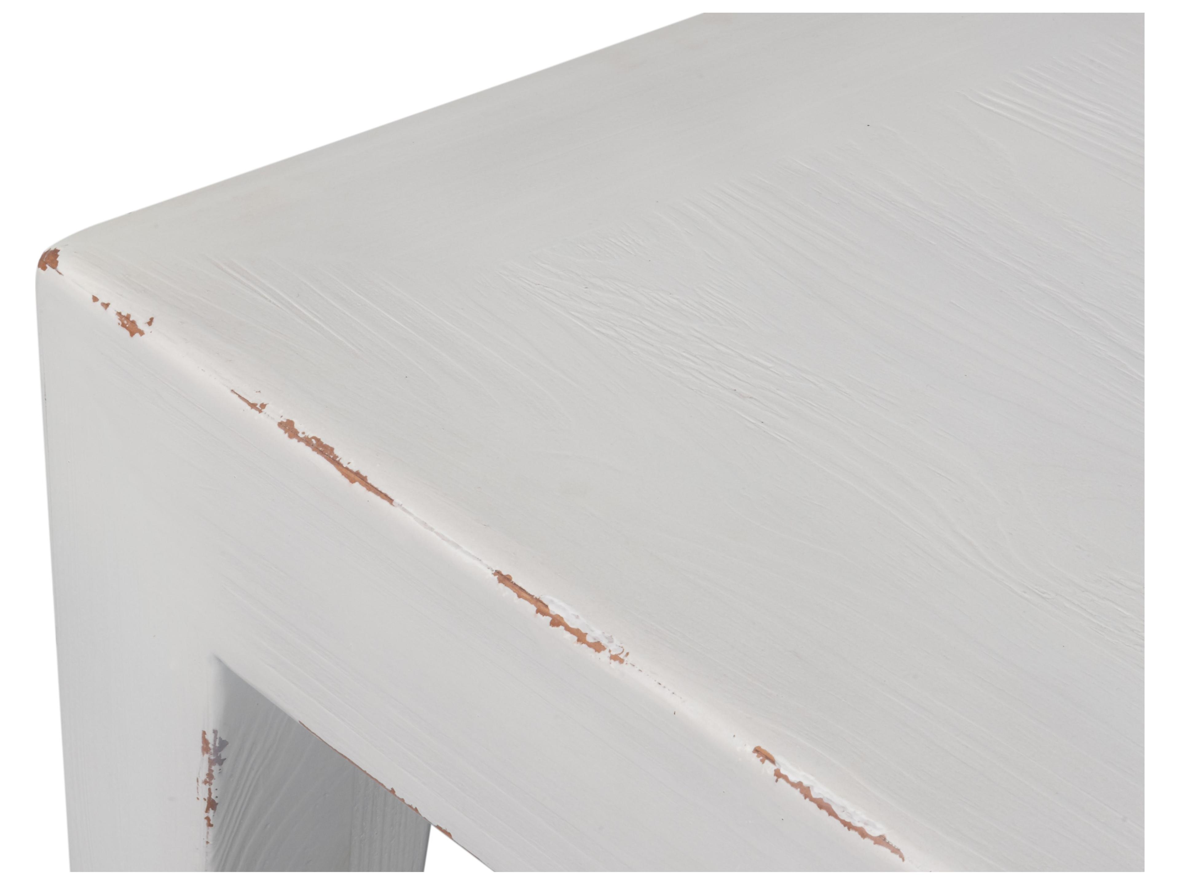 Sarreid Ltd Square Wood White Coffee Table